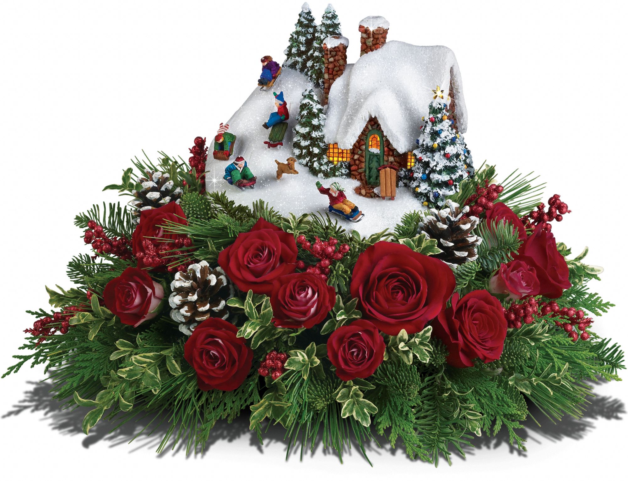 Thomas Kinkade's Sleigh Ride Bouquet by Teleflora in Redlands&nbsp;CA, Christina loves... The Bloom Room