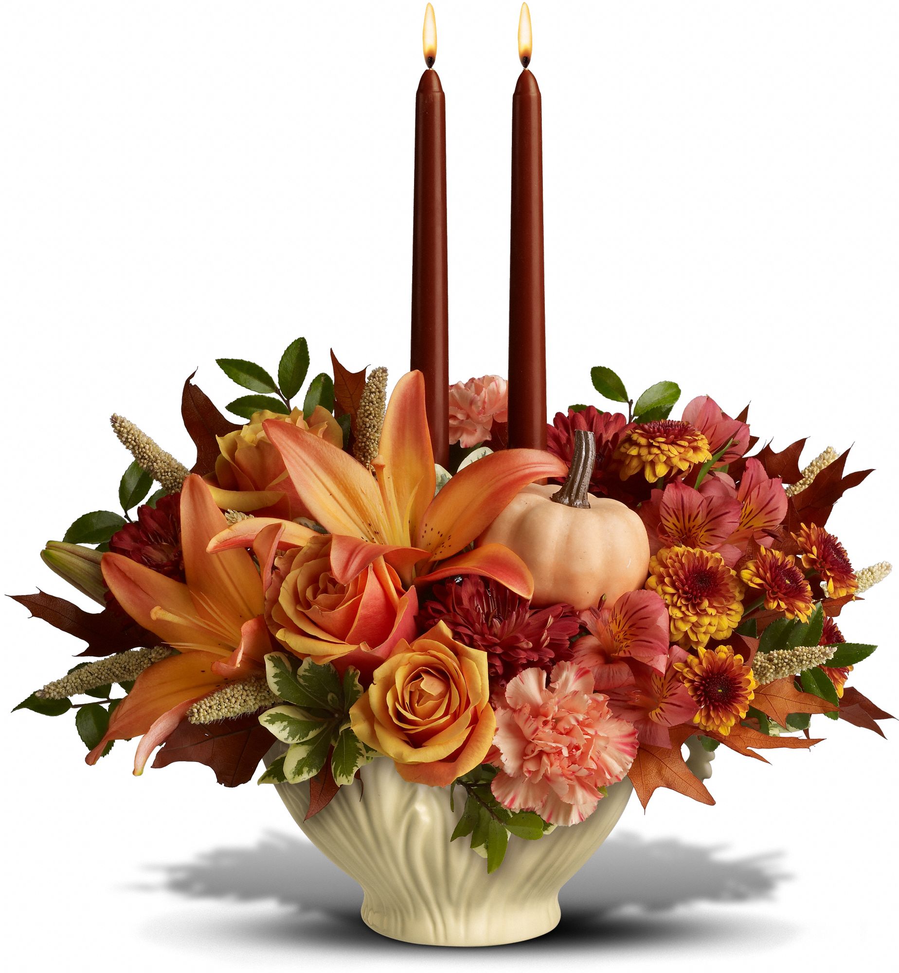 Lenox Gift of Autumn by Teleflora Flowers