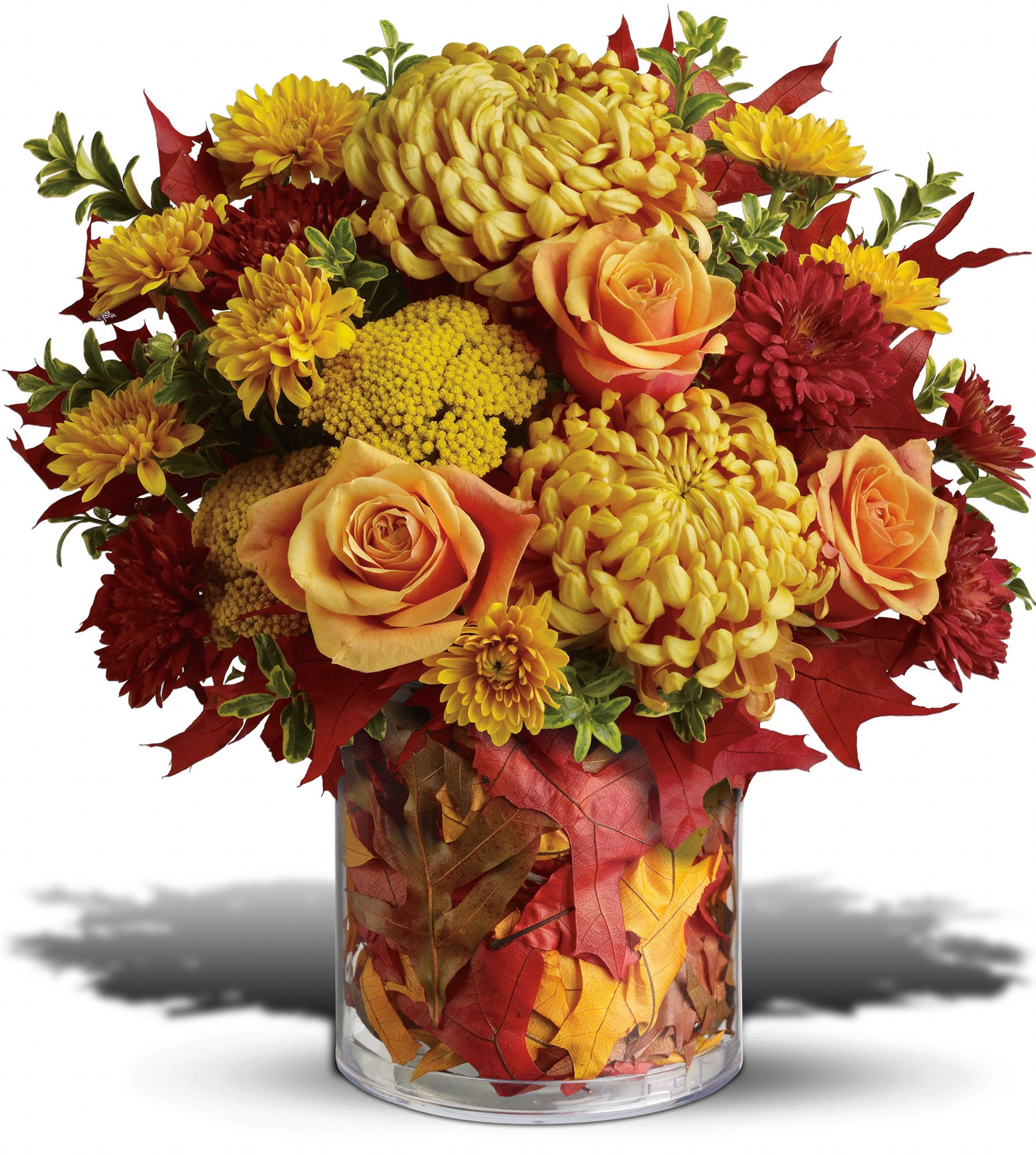 Teleflora's Golden Leaves Flowers
