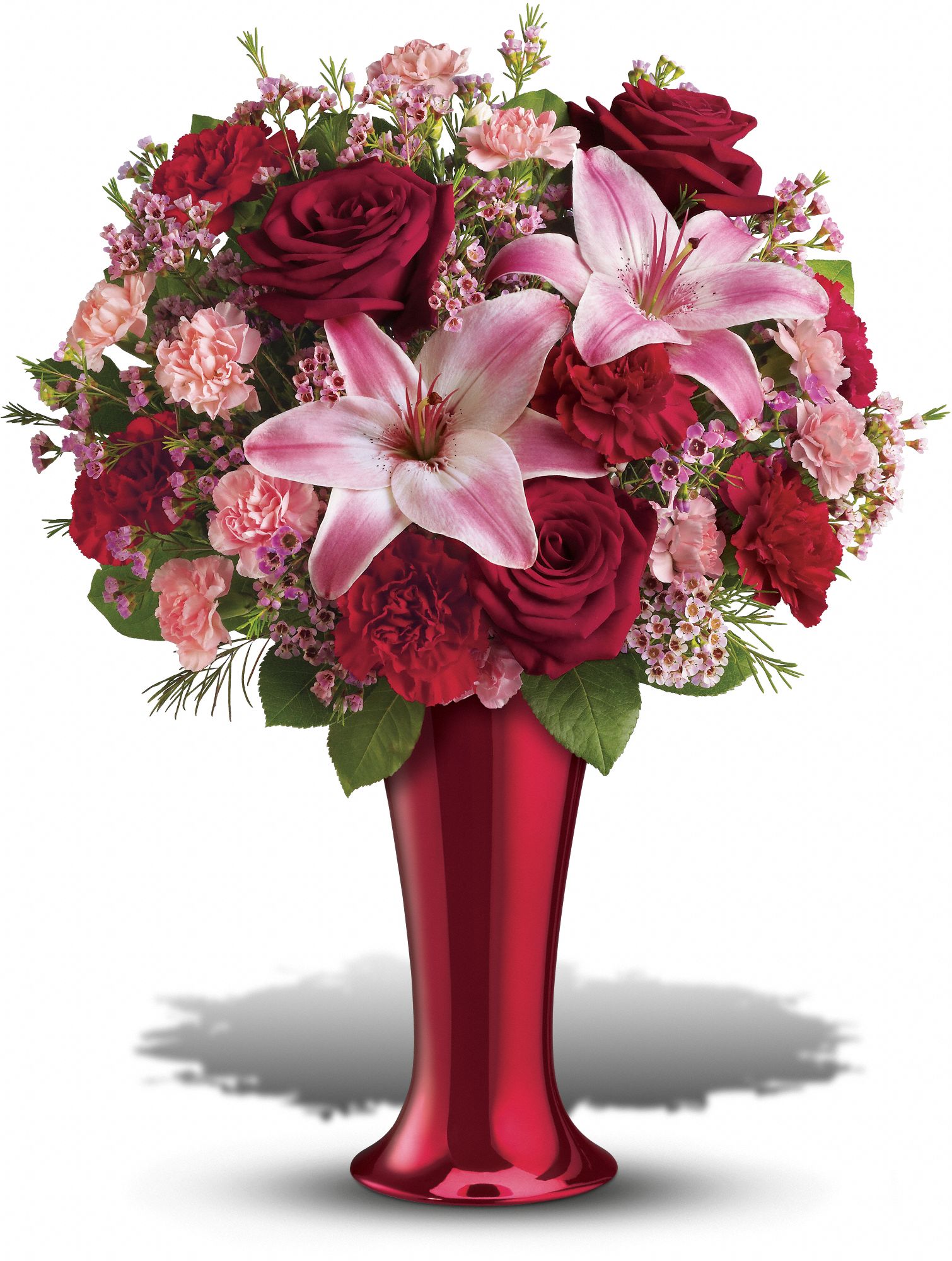 Teleflora's Red Hot Bouquet in San Jose CA Angel's Flowers & Gifts