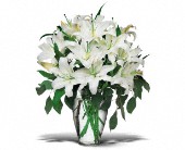 Margie's Florist II, Covington, Louisiana - Perfect White Lilies, picture