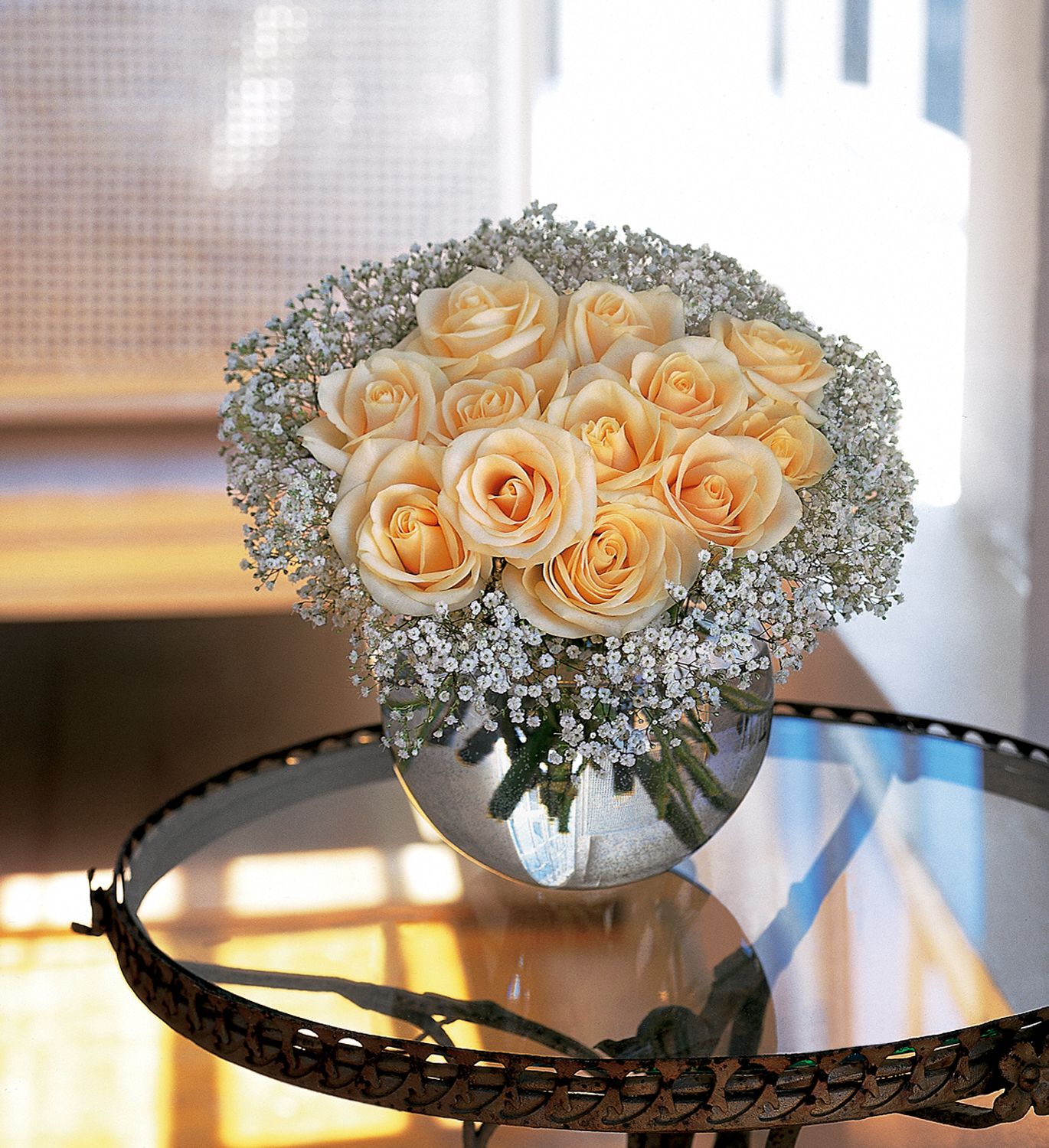 A Dozen White Roses Flowers