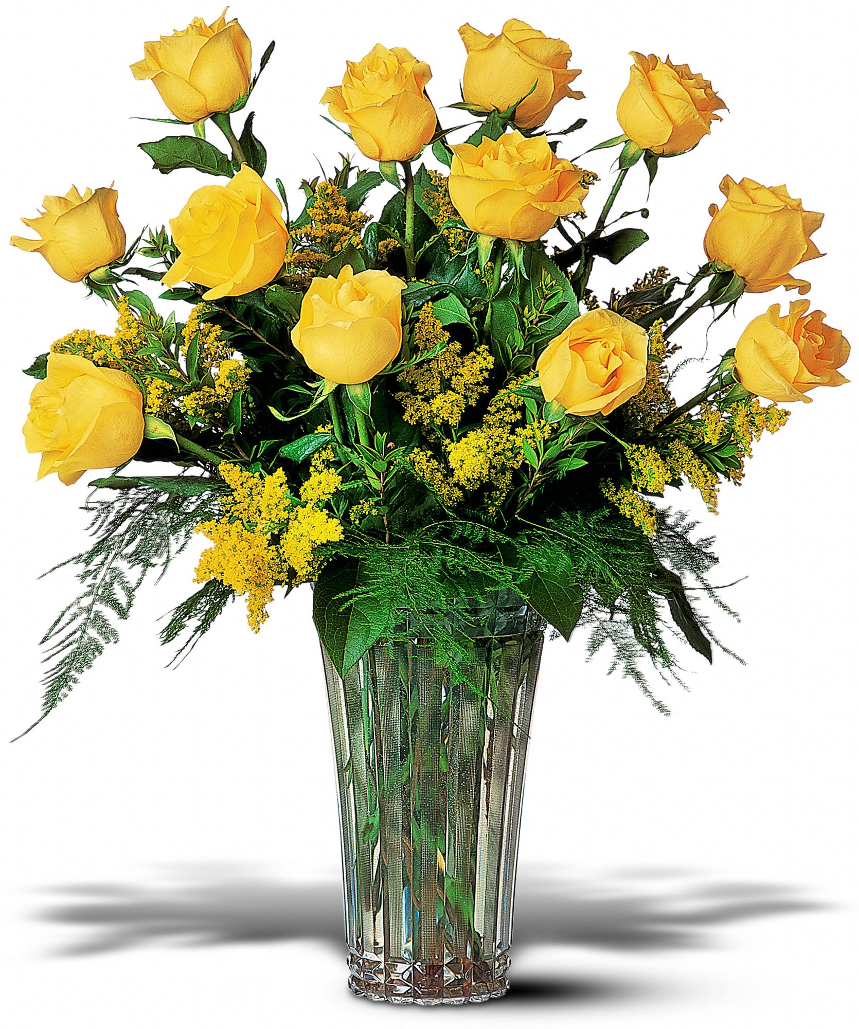 A Dozen Yellow Roses in Superior&nbsp;WI, Wolff's Flower Shop<br>888-263-0590