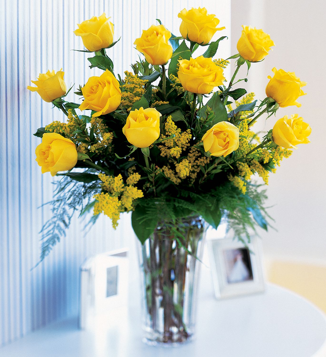 Hunt Valley Florals & Gifts, Hunt Valley, Maryland - A Dozen Yellow Roses, picture