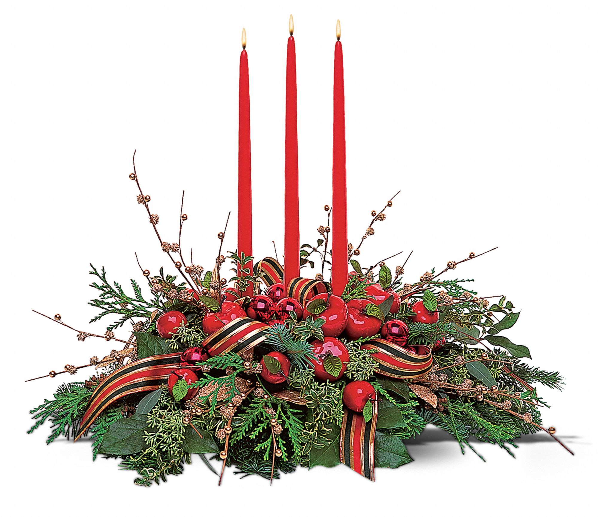 Candle Trio Centerpiece in New Port Richey&nbsp;FL, Cottage Florist Of Trinity
