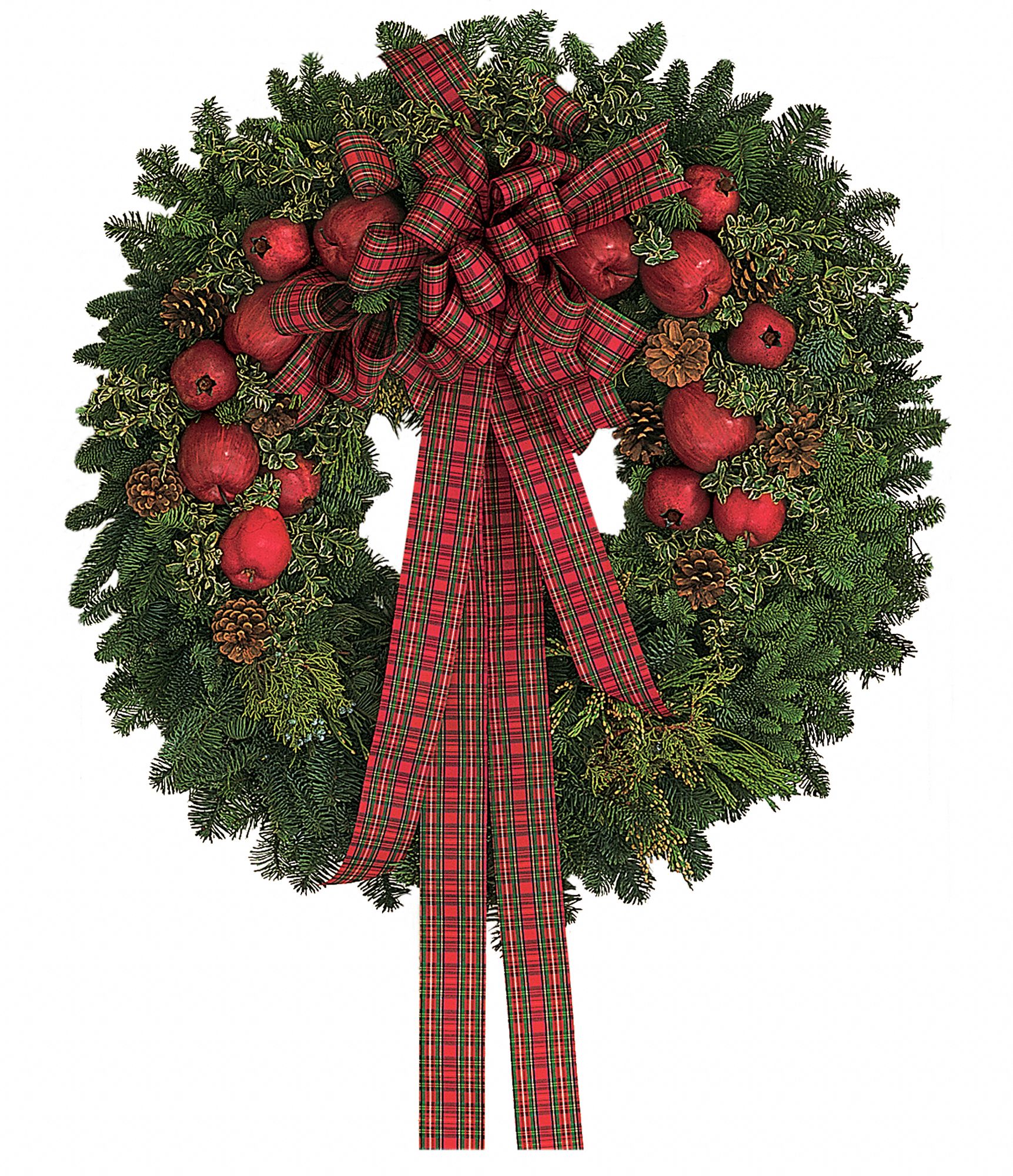 Fresh Wreath with Apples in New Port Richey&nbsp;FL, Cottage Florist Of Trinity