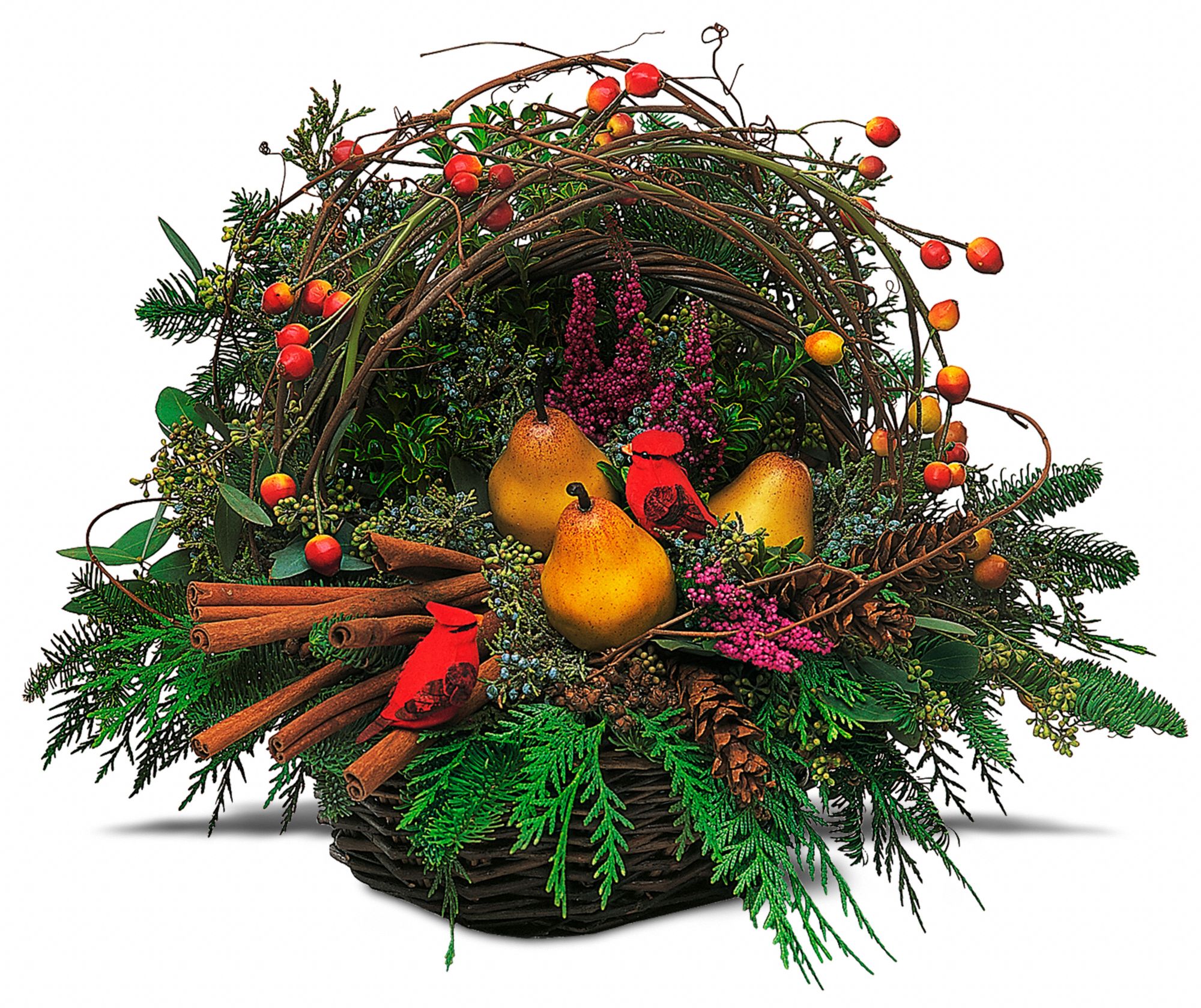 Winter Greens Basket in New Port Richey&nbsp;FL, Cottage Florist Of Trinity