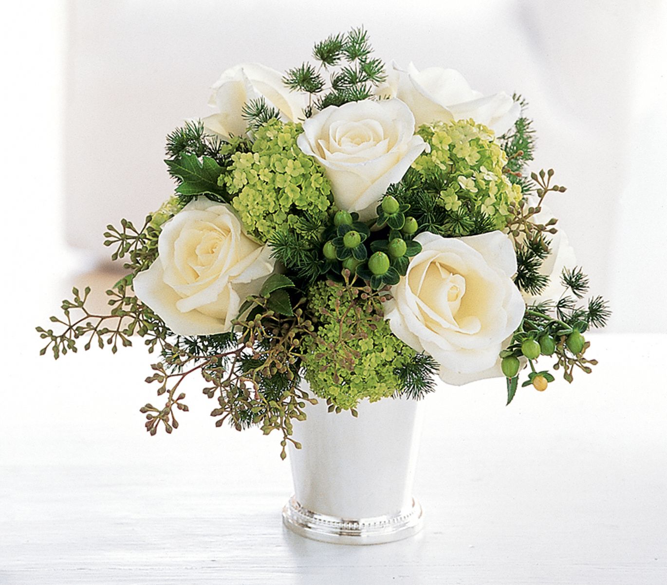 Silver Mint Julep Bouquet Flowers