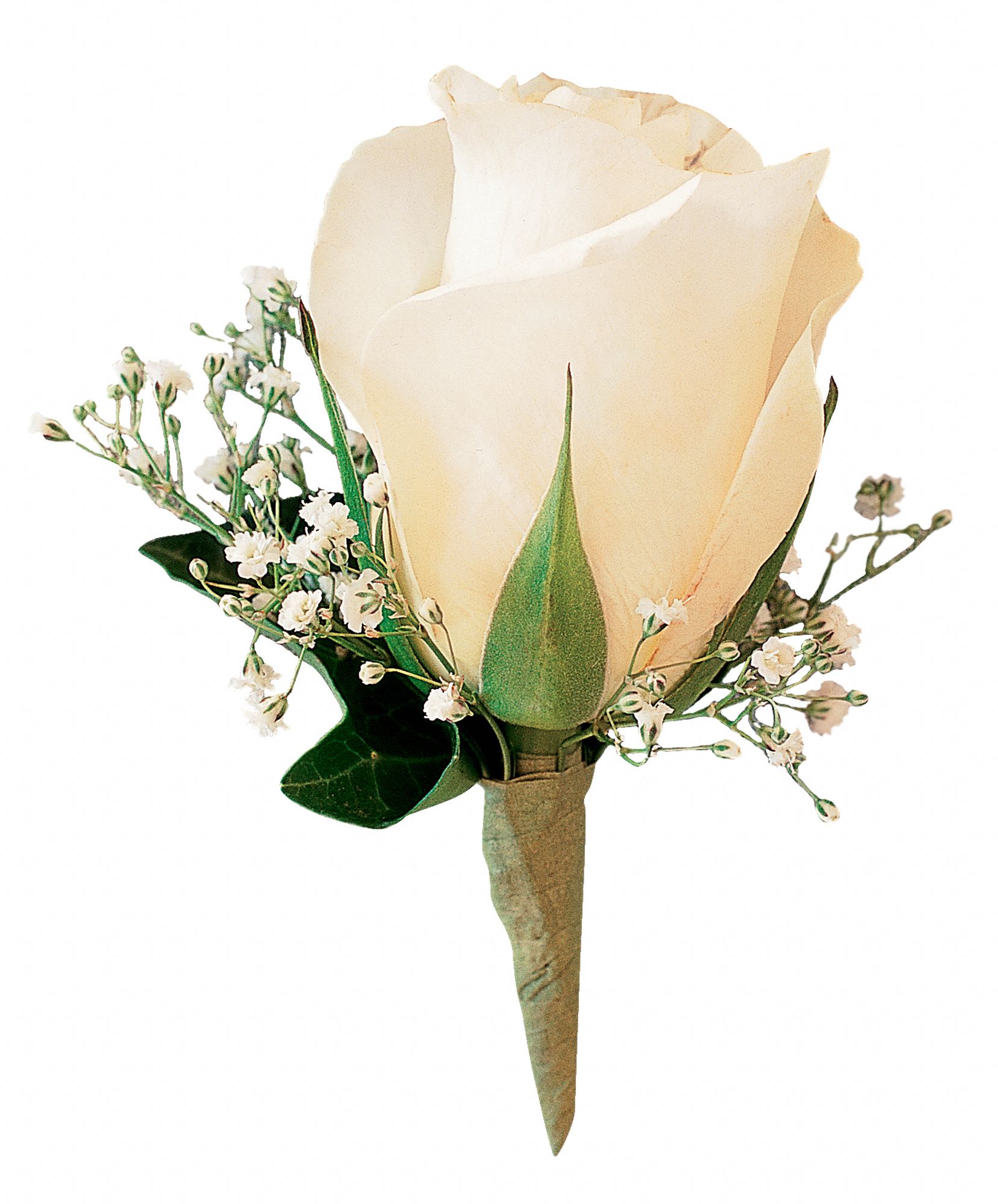White Ice Rose Boutonniere in West Hills&nbsp;CA, Flowers On the Hills