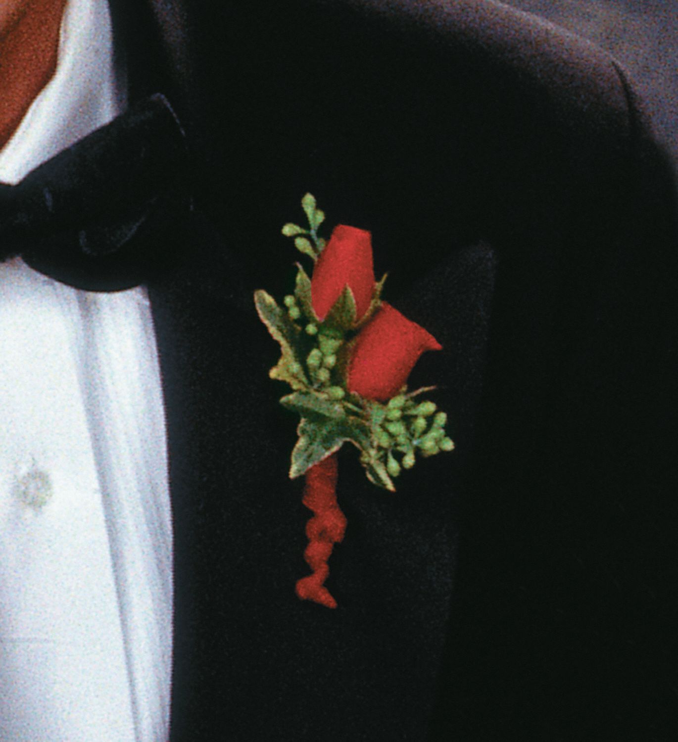 Red-Hot Roses Boutonniere in West Hills&nbsp;CA, Flowers On the Hills