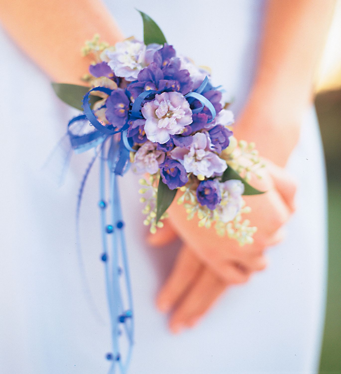Cool Blues Wristlet in West Hills&nbsp;CA, Flowers On the Hills
