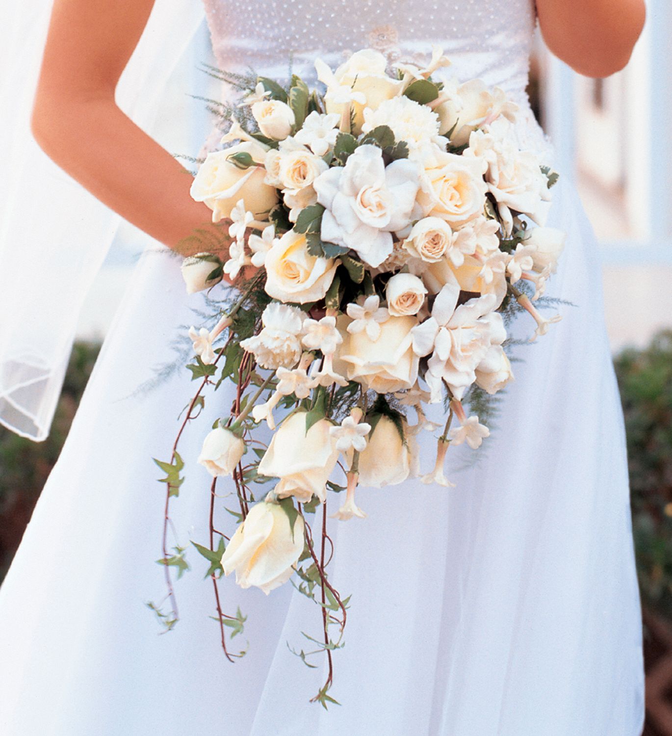 White Cascade Bridal Bouquet in Spruce Grove&nbsp;AB, Panda Flowers Spruce Grove