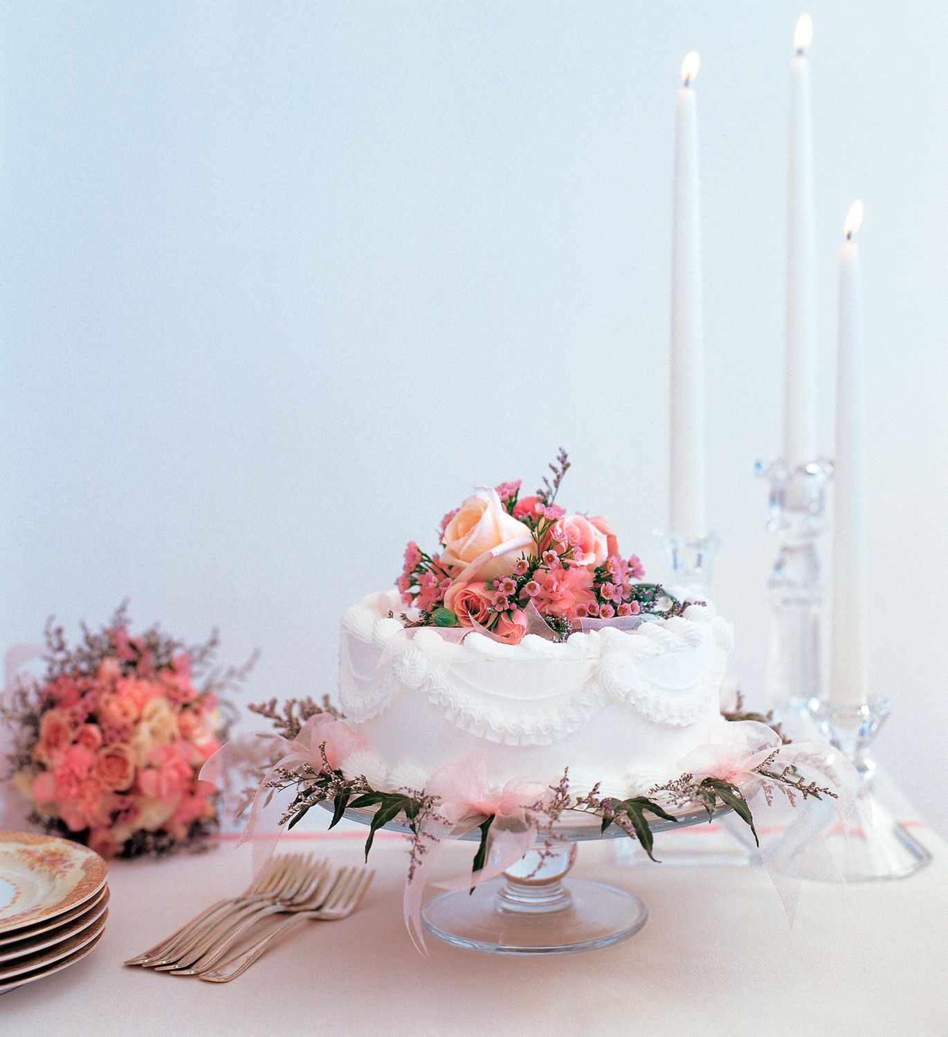 Pink Adornment Cake Top in West Hills&nbsp;CA, Flowers On the Hills