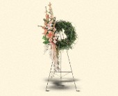Martin Flowers, Birmingham, Alabama - Peach Comfort Wreath, picture
