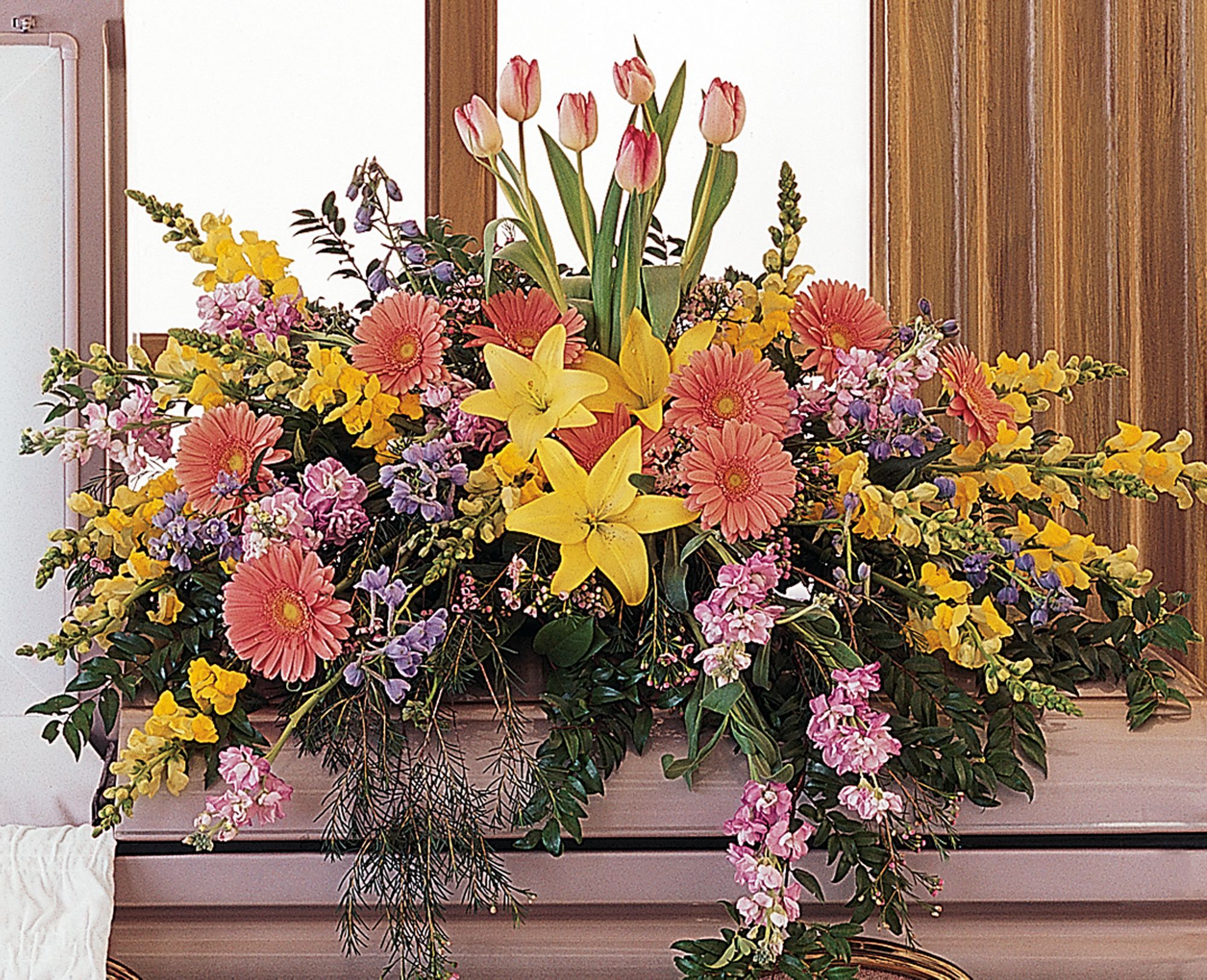 Blooming Glory Casket Spray in Moorestown NJ Moorestown Flower Shoppe