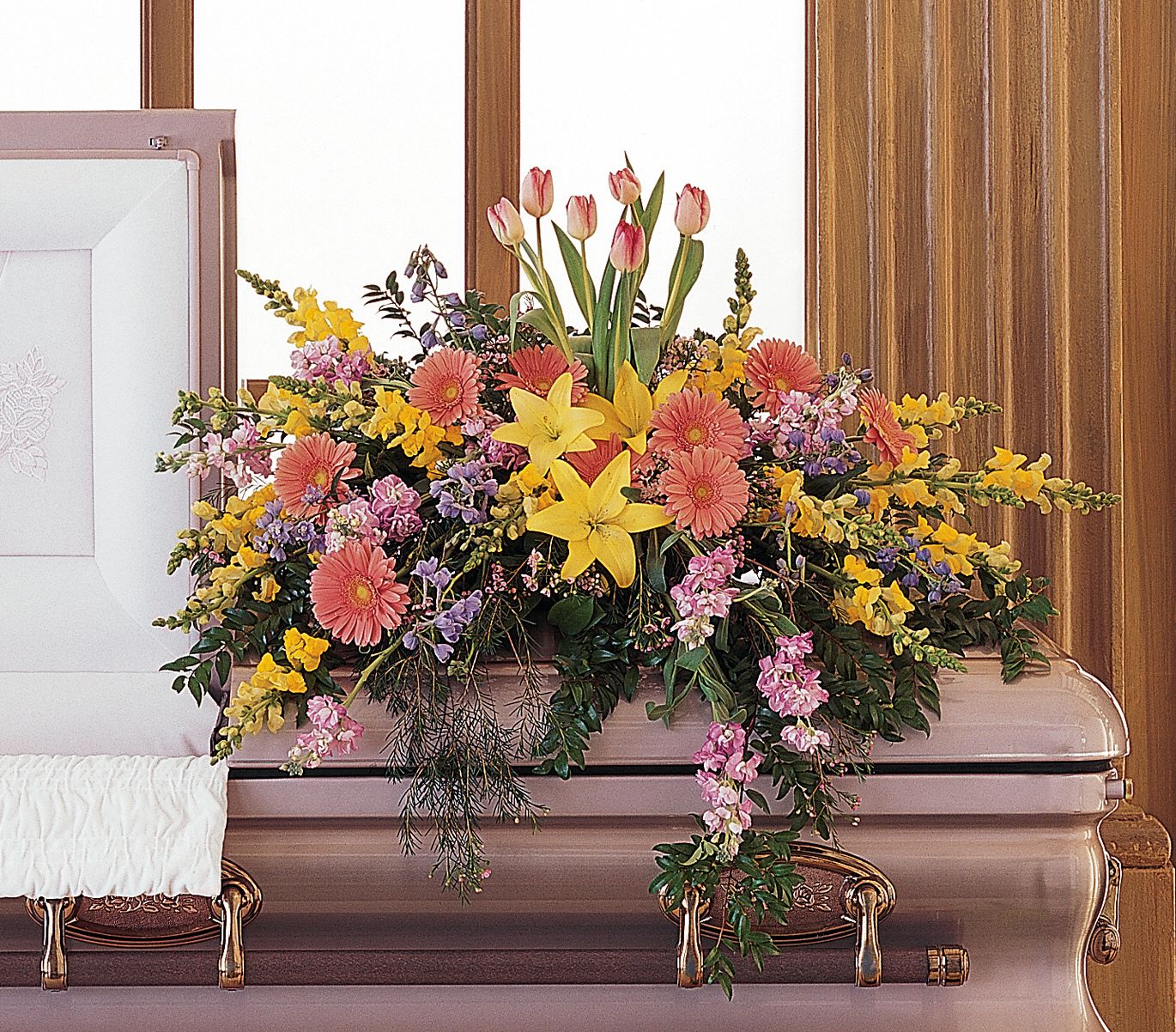 Blooming Glory Casket Spray Flowers