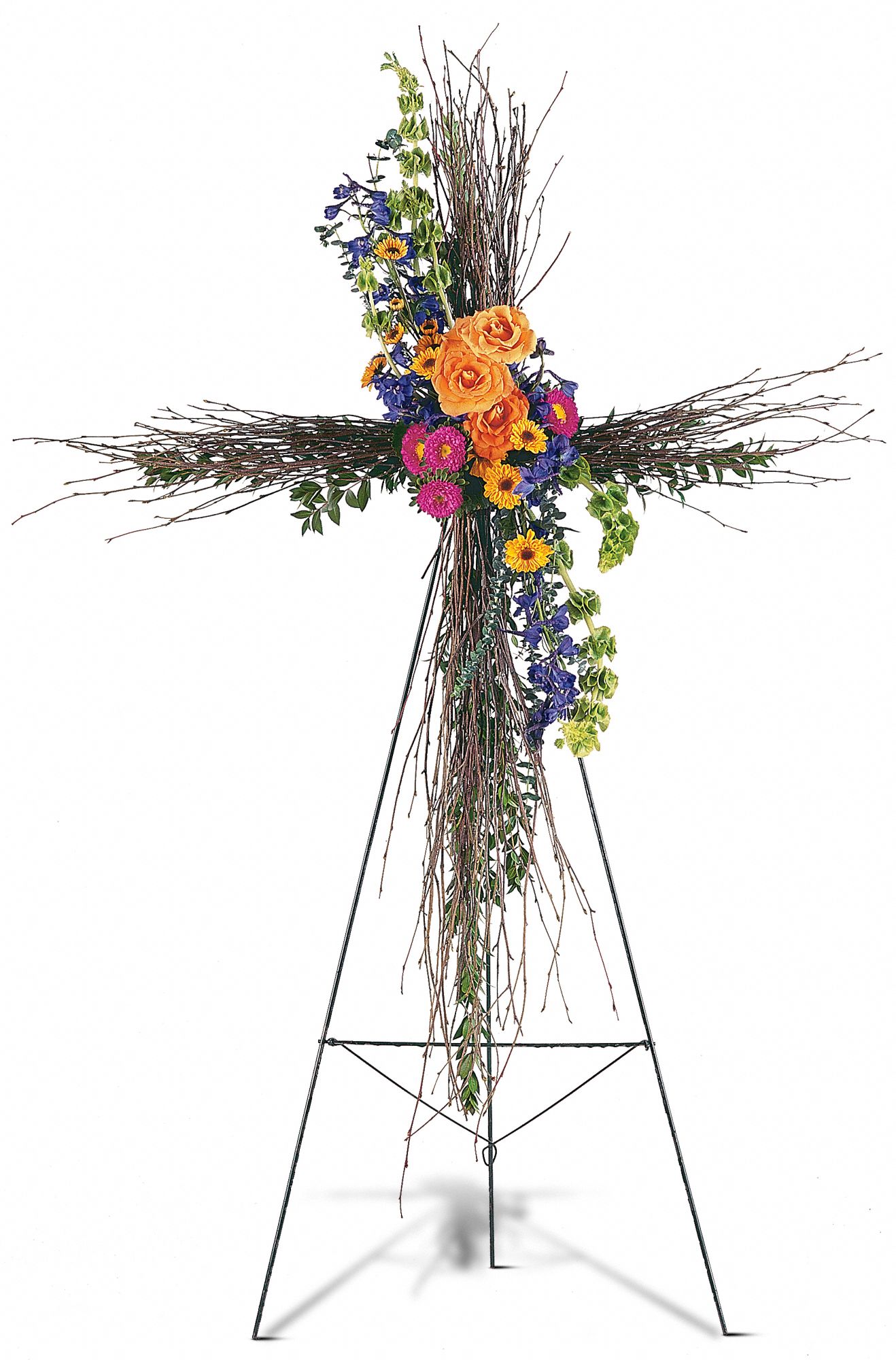 Birch Compassion Cross in West Hills&nbsp;CA, Flowers On the Hills