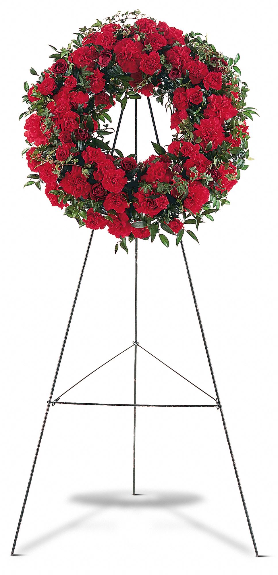 Red Regards Wreath in West Hills&nbsp;CA, Flowers On the Hills