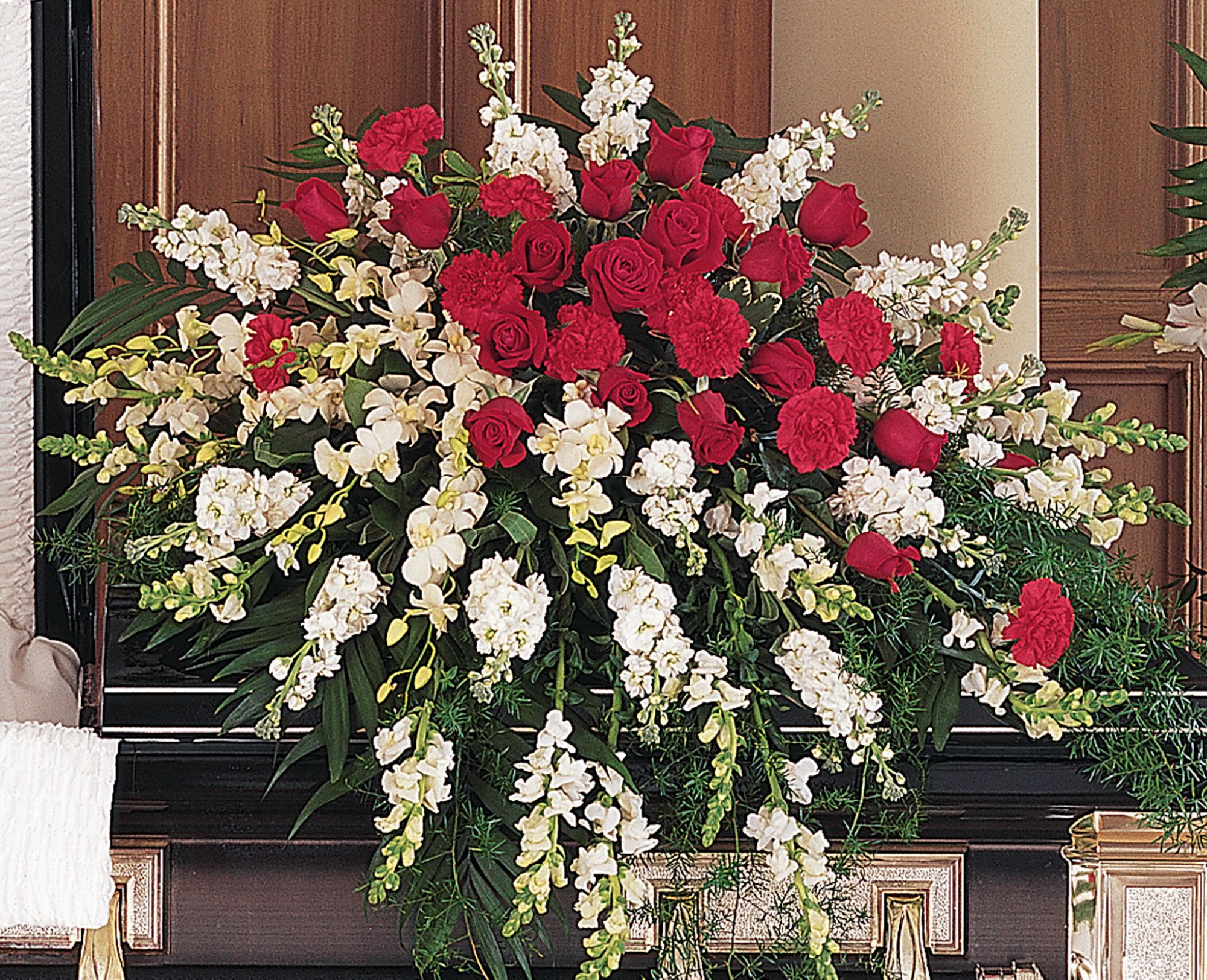 Cherished Moments Casket Spray Flowers