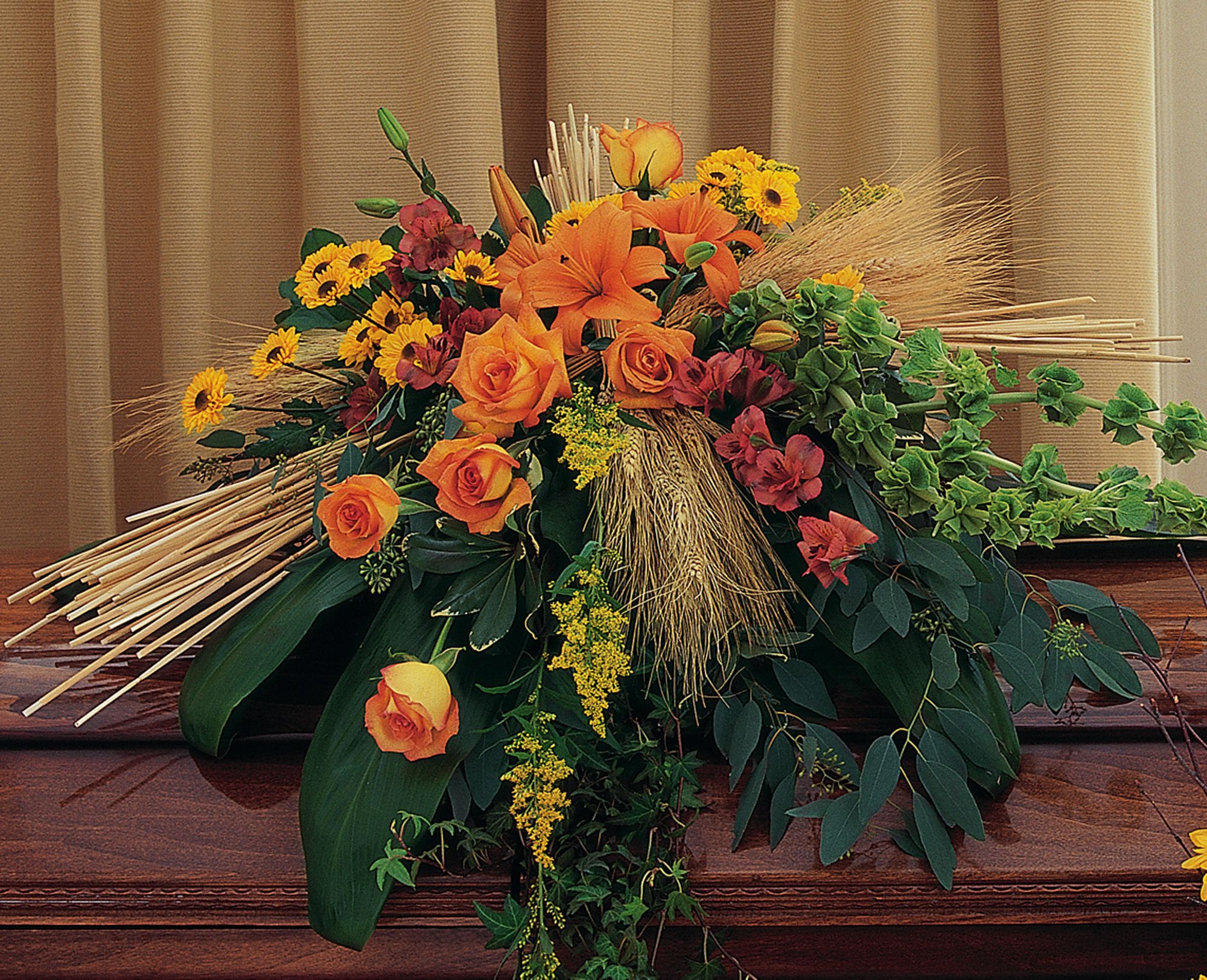 Autumn Faith Casket Spray in West Hills&nbsp;CA, Flowers On the Hills