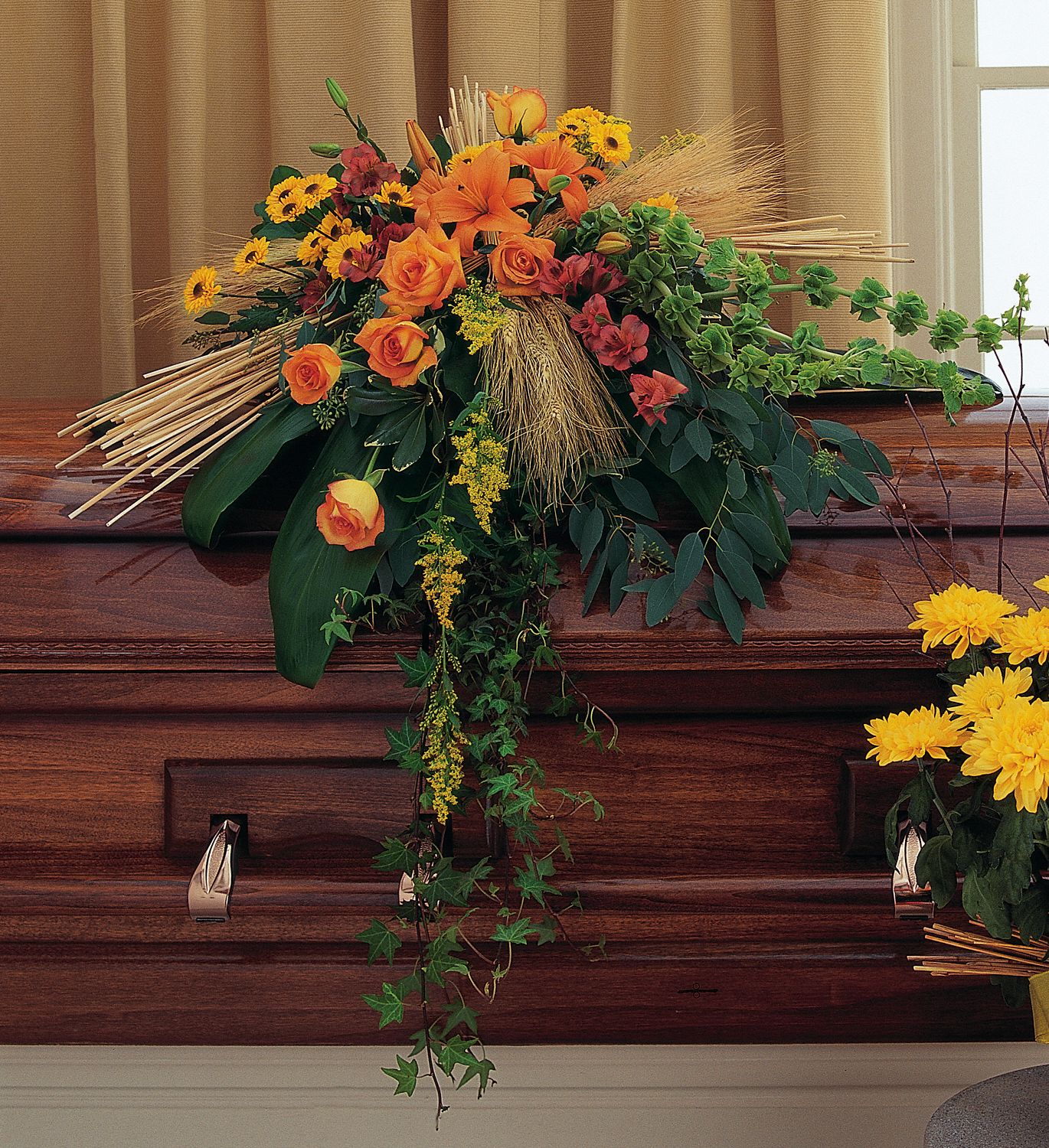 Autumn Faith Casket Spray