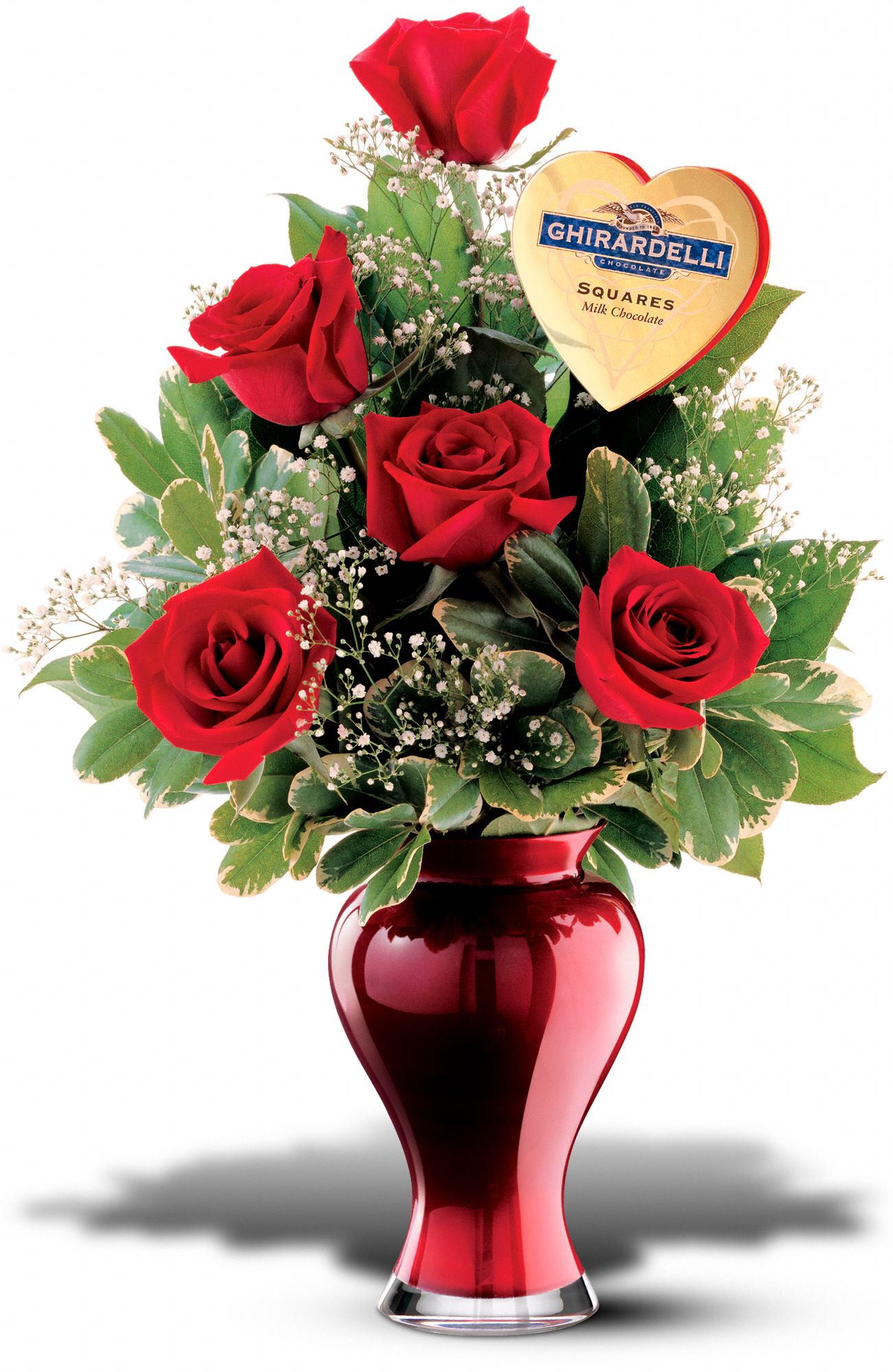 Teleflora's Roses and Chocolate Bouquet in Philadelphia&nbsp;PA, Lisa's Flowers & Gifts