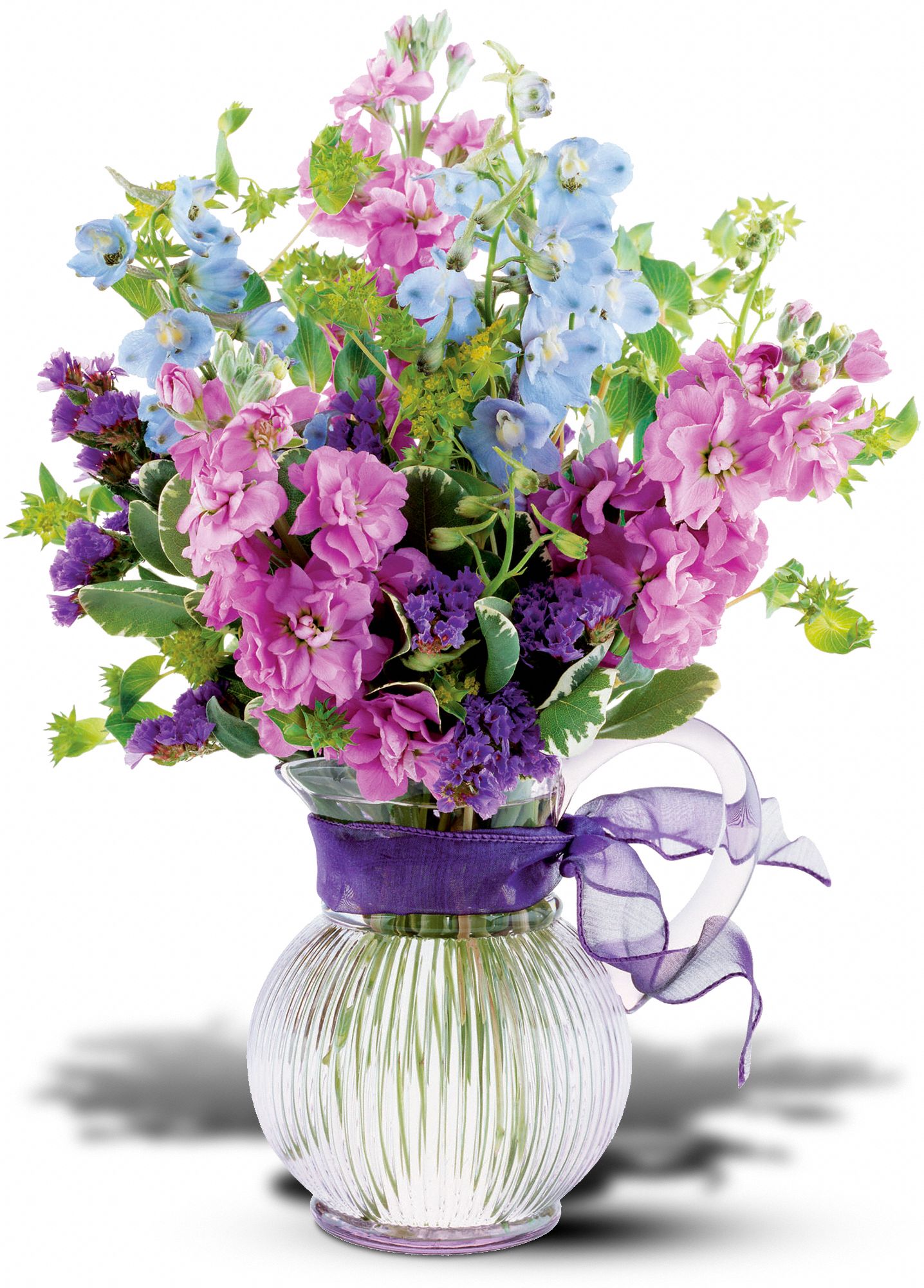 Teleflora's Lavender Pitcher Bouquet, picture