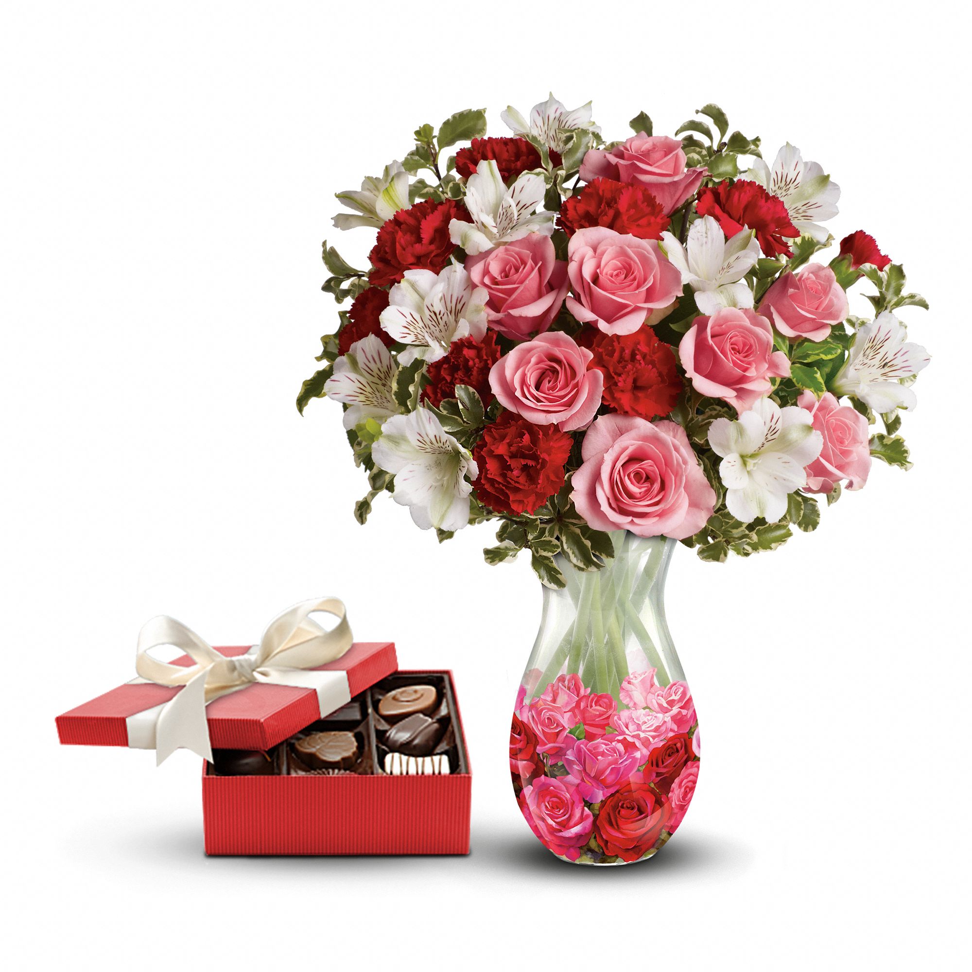 Rosy Posy Gift Set 1 Flowers