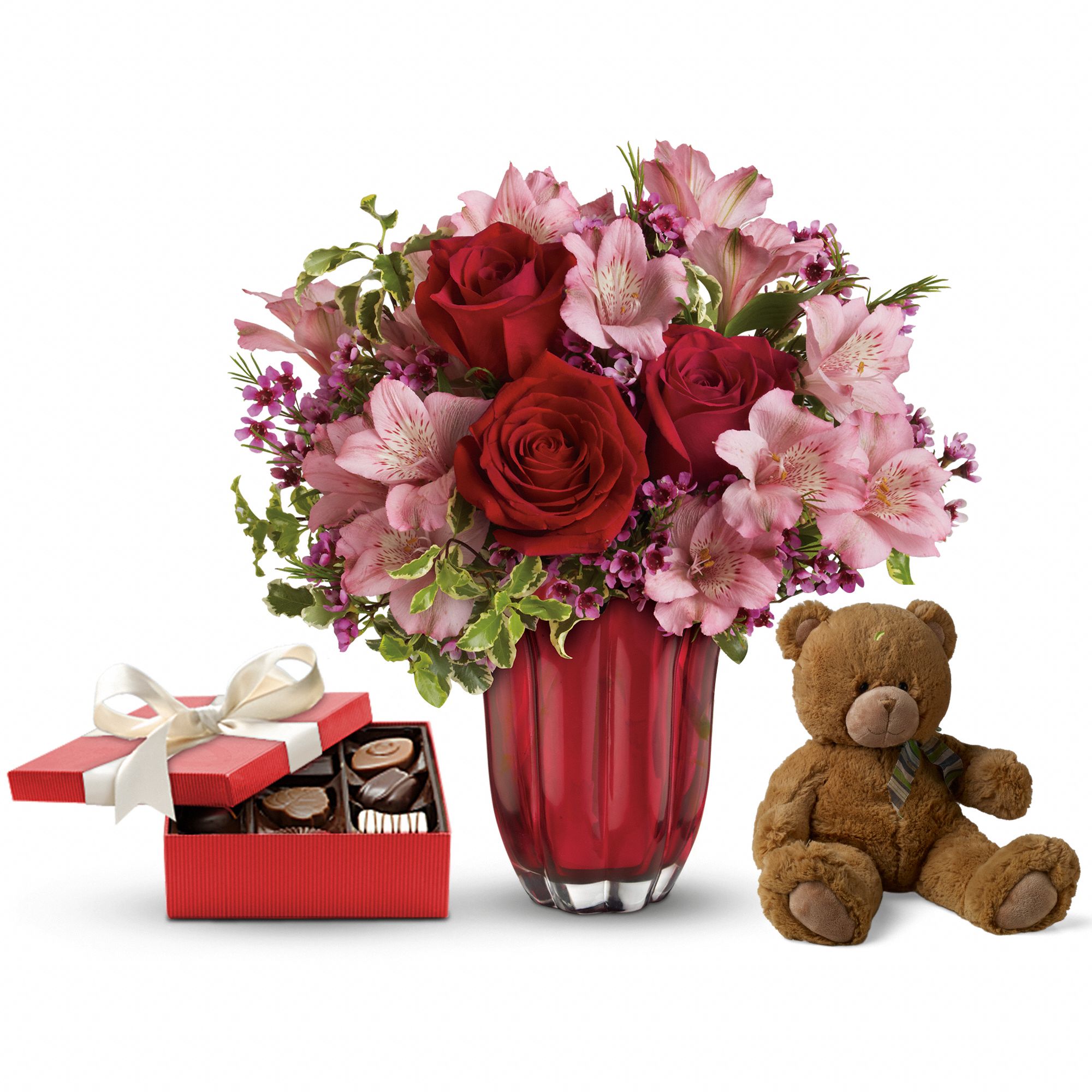 Heart�s Treasure Gift Set 2 Flowers