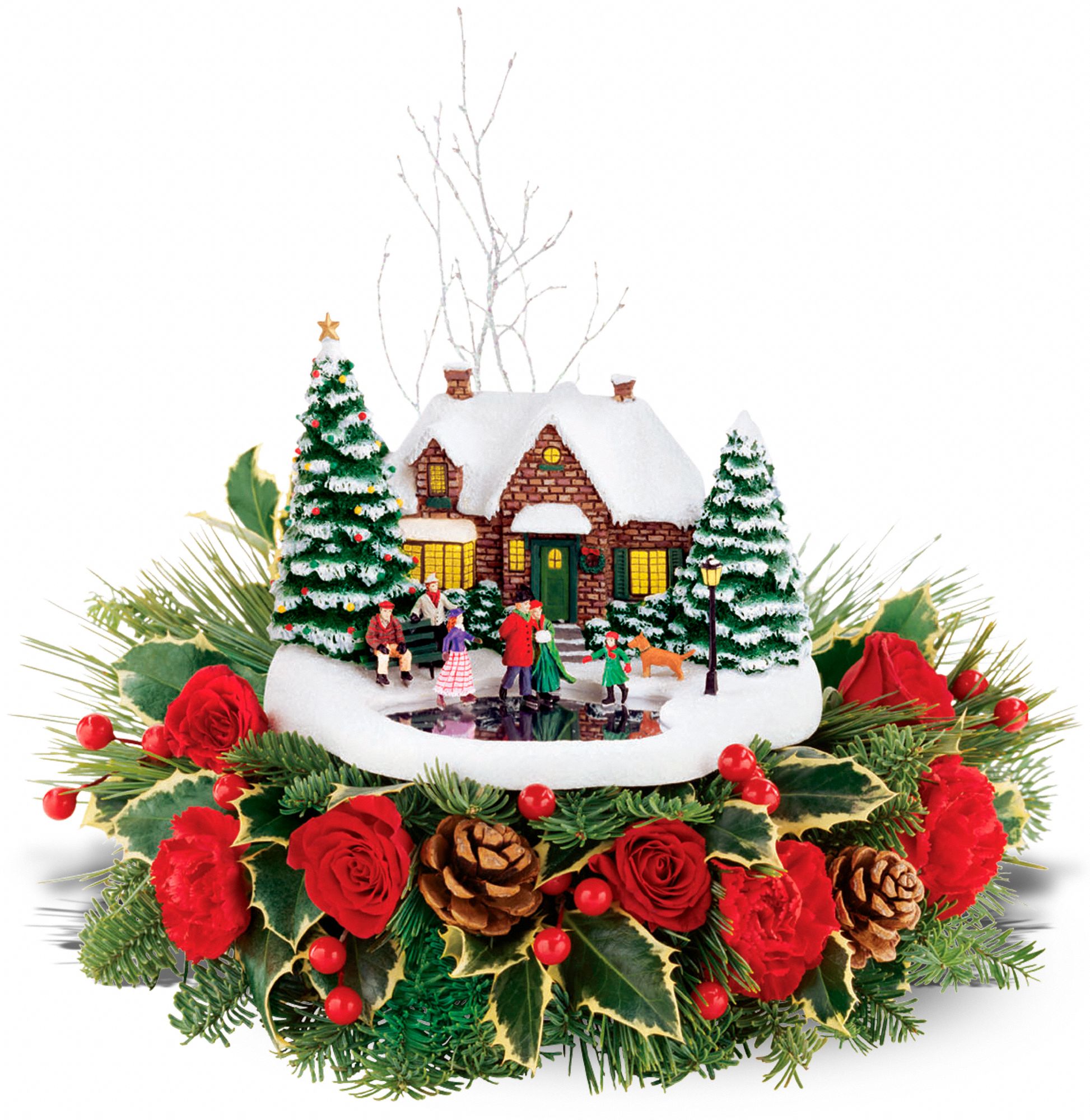 Teleflora's Thomas Kinkade's Skater's Pond Bouquet, picture