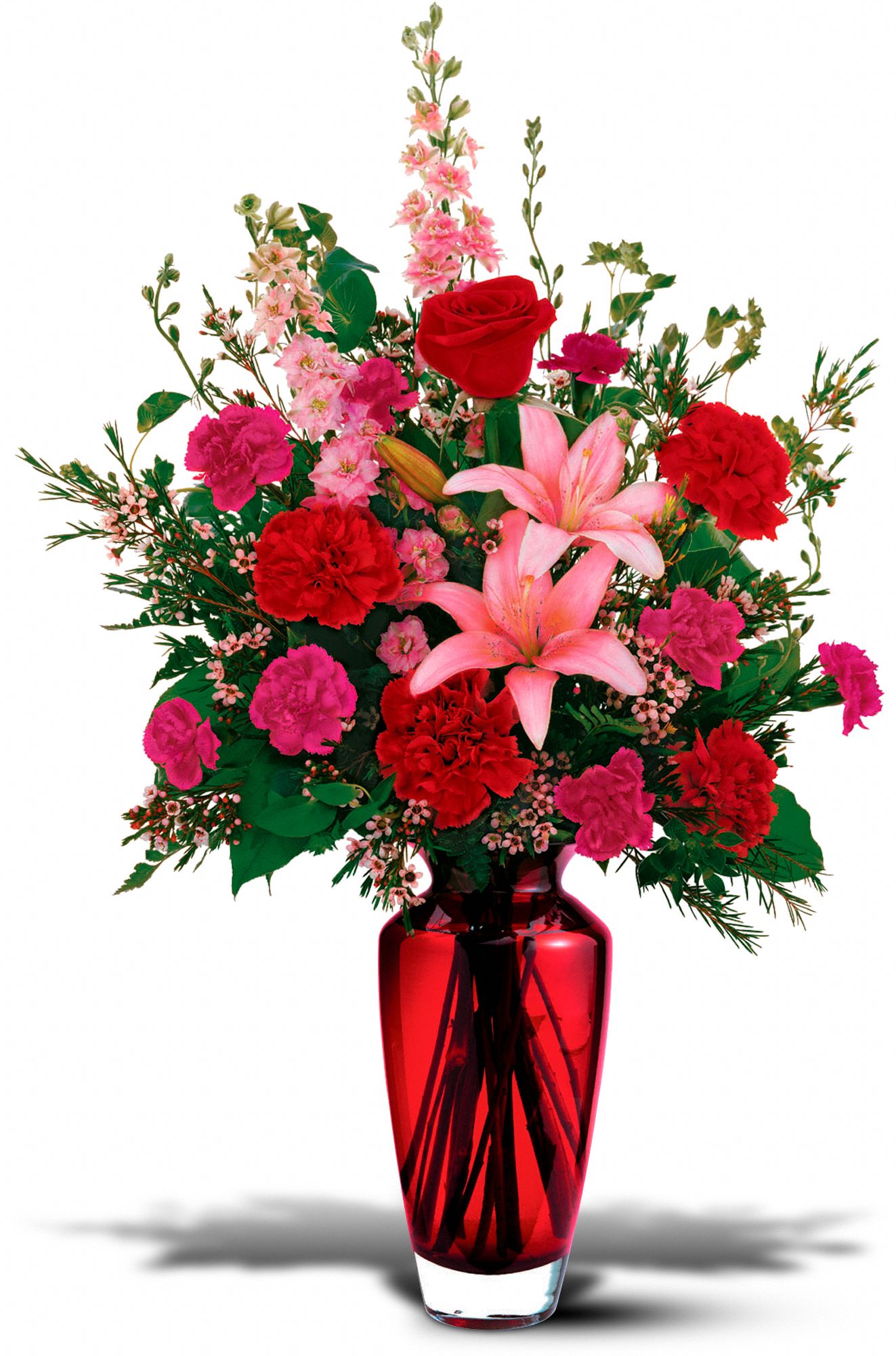 Teleflora's Big Red Bouquet in San Diego CA Diva Flowers