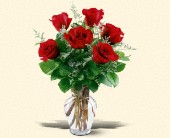 Martin Flowers, Birmingham, Alabama - 6 Red Roses, picture