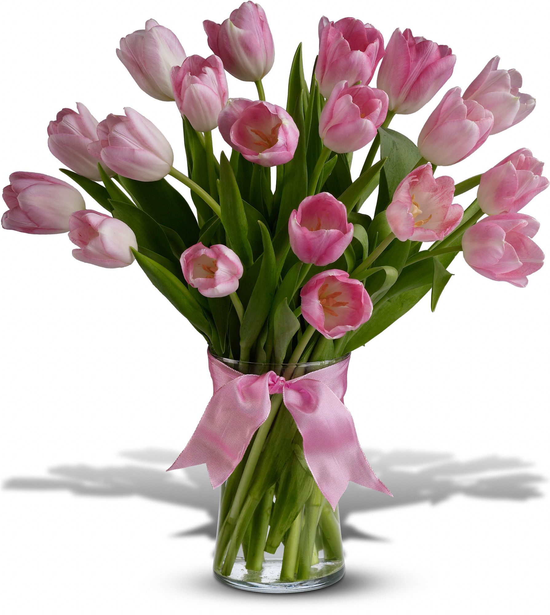 Teleflora's Precious Pink Tulips Flowers