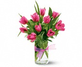 Margie's Florist II, Covington, Louisiana - Spring Tulips - Hot Pink, picture