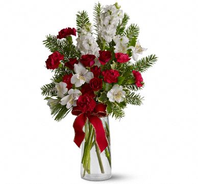 Festive Fragrance Holiday Flower Arrangement