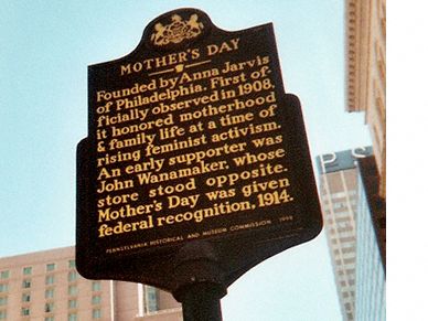 Mother's Day sign
