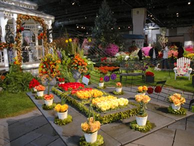 Florist at Philly Flower Show