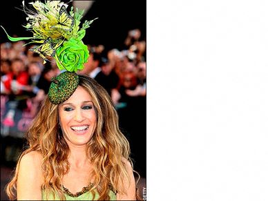 Sarah Jessica Parker's flower and butterfly hat
