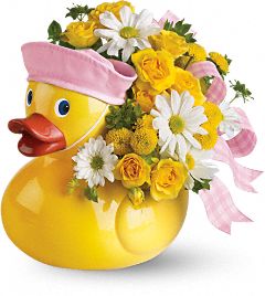 Ceramic duck for the nursery