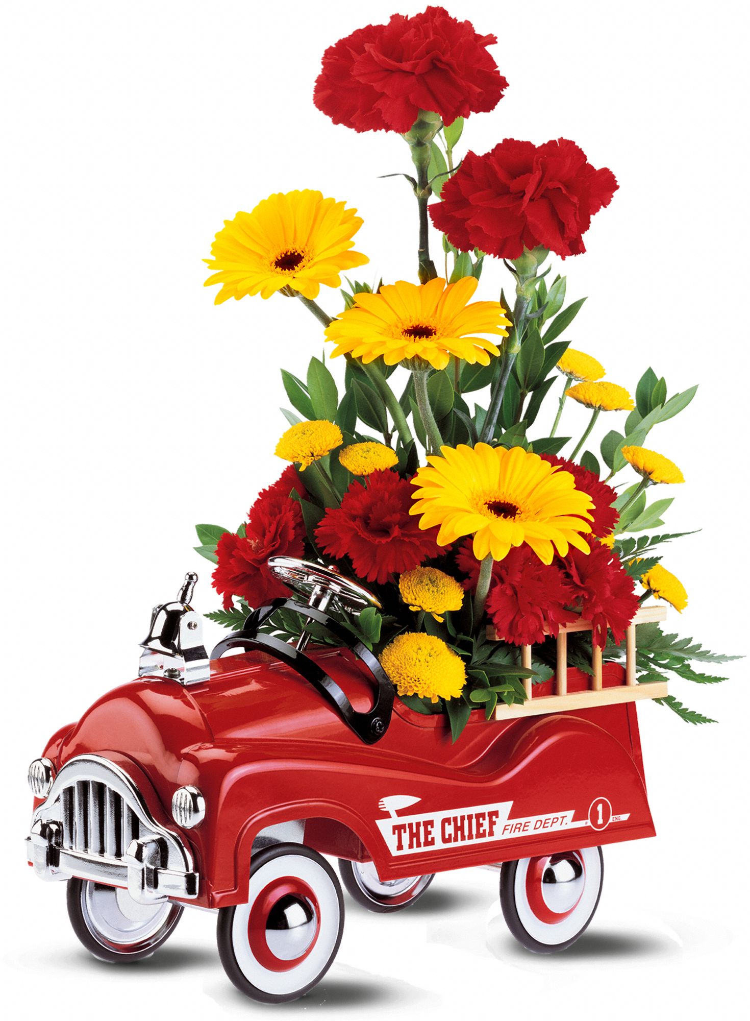 Teleflora's Fire Engine Bouquet Flowers