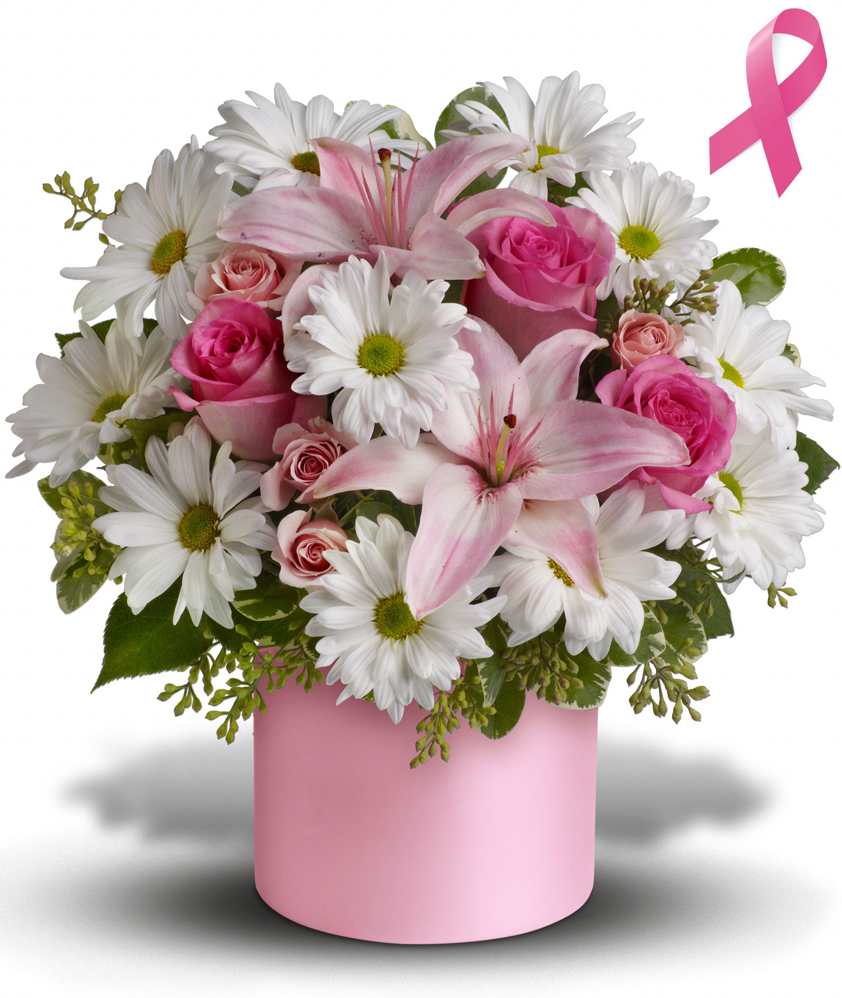 Teleflora's Pink Hope and Courage Bouquet Flowers