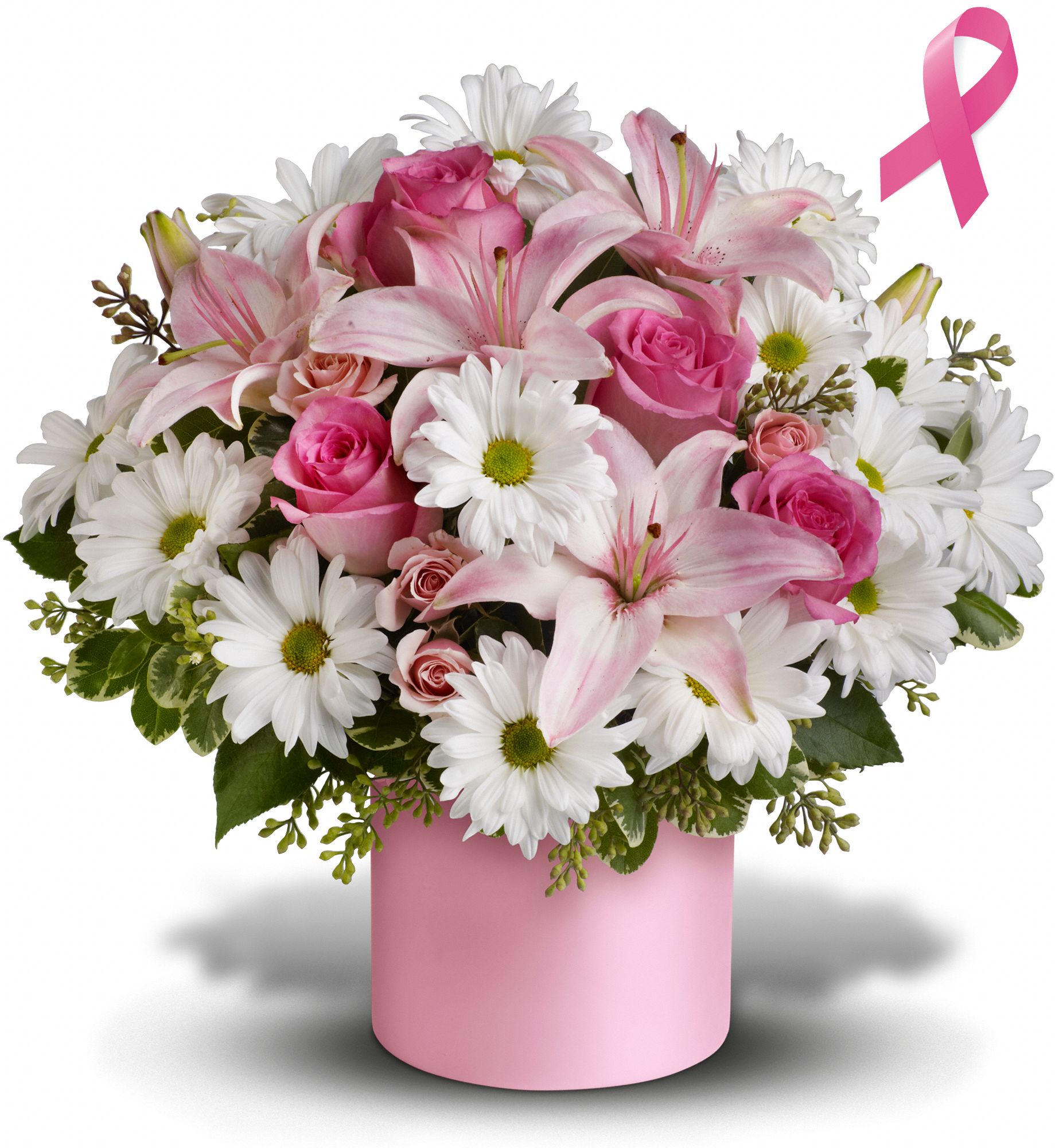 Teleflora's Pink Hope and Courage Bouquet Flowers