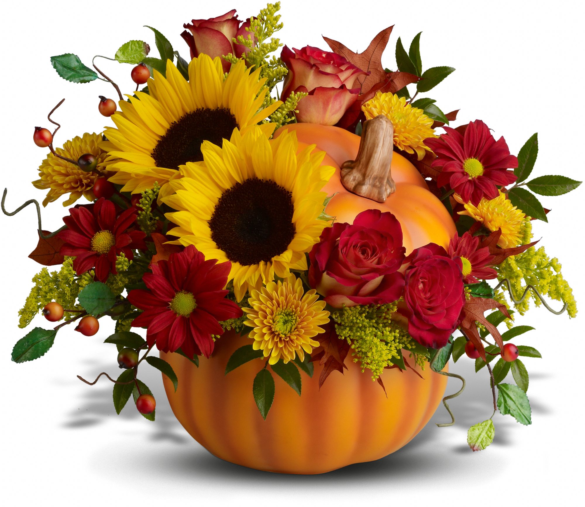 Teleflora's Pretty Pumpkin Bouquet Flowers