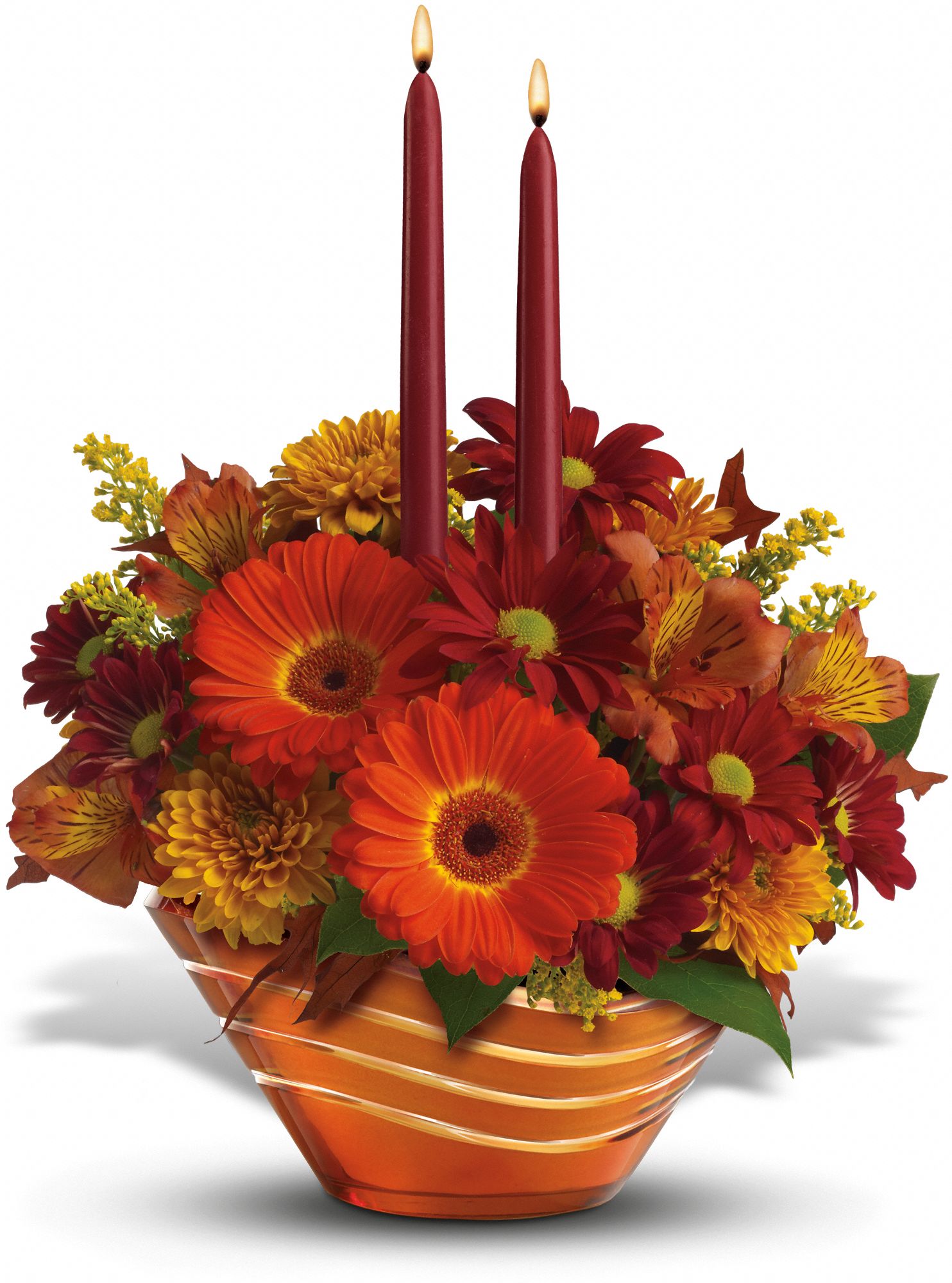 Teleflora's Autumn Artistry Centerpiece Flowers