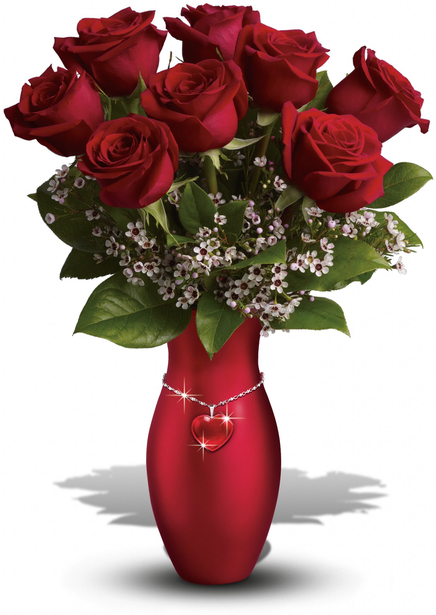 Teleflora's All My Heart Bouquet - Red Roses Flowers