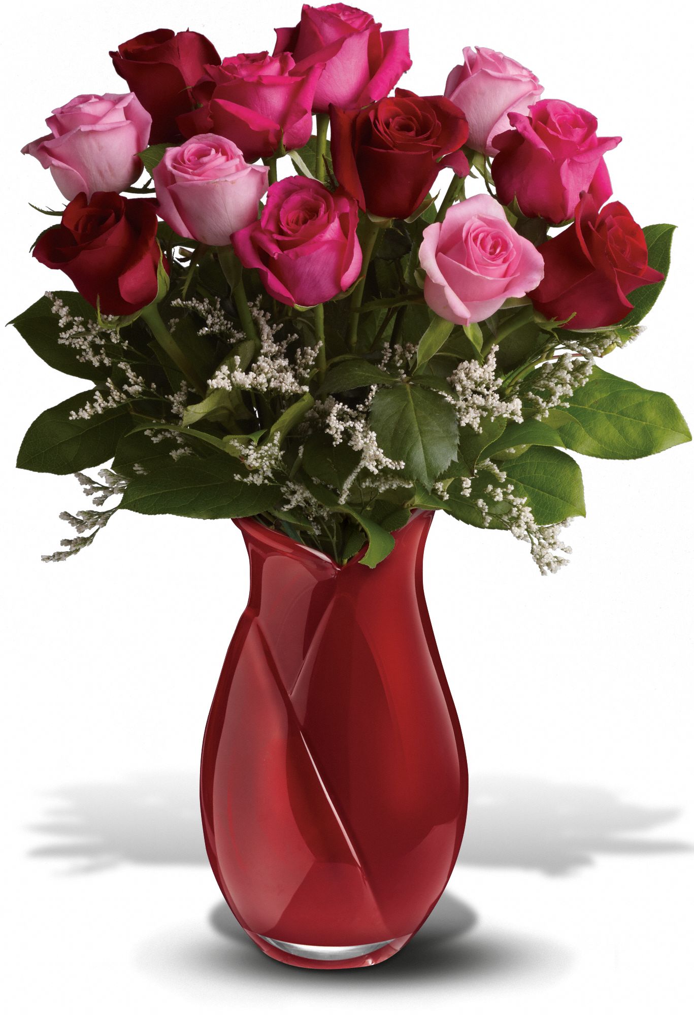 Teleflora's Say I love You Bouquet - Dozen Long Stemmed  Rose Flowers - Premium