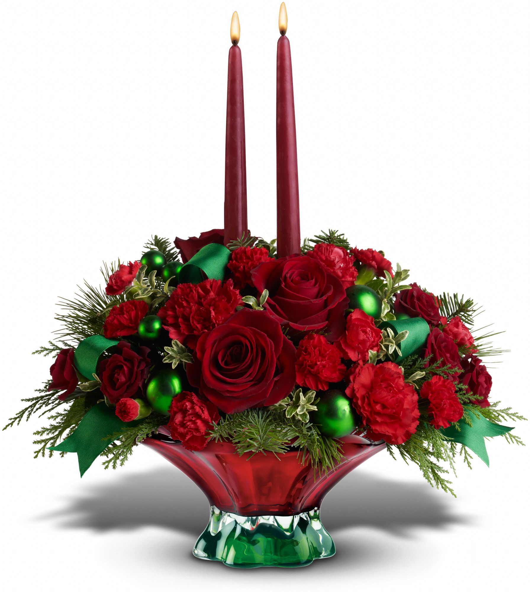 Teleflora's Joyful Christmas Centerpiece Flowers