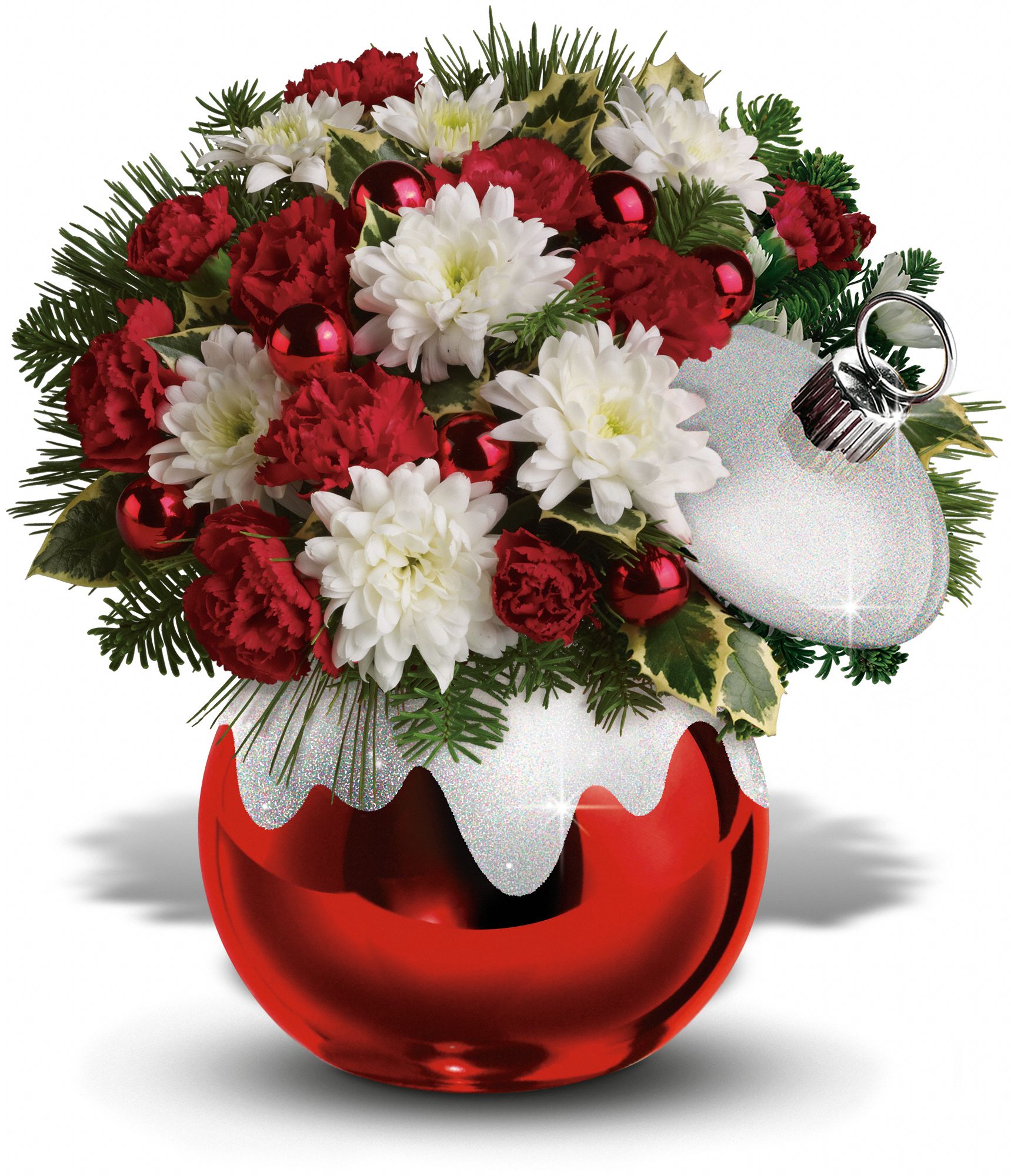 Celebrations by Radko Glitter & Shine Ornament Flowers