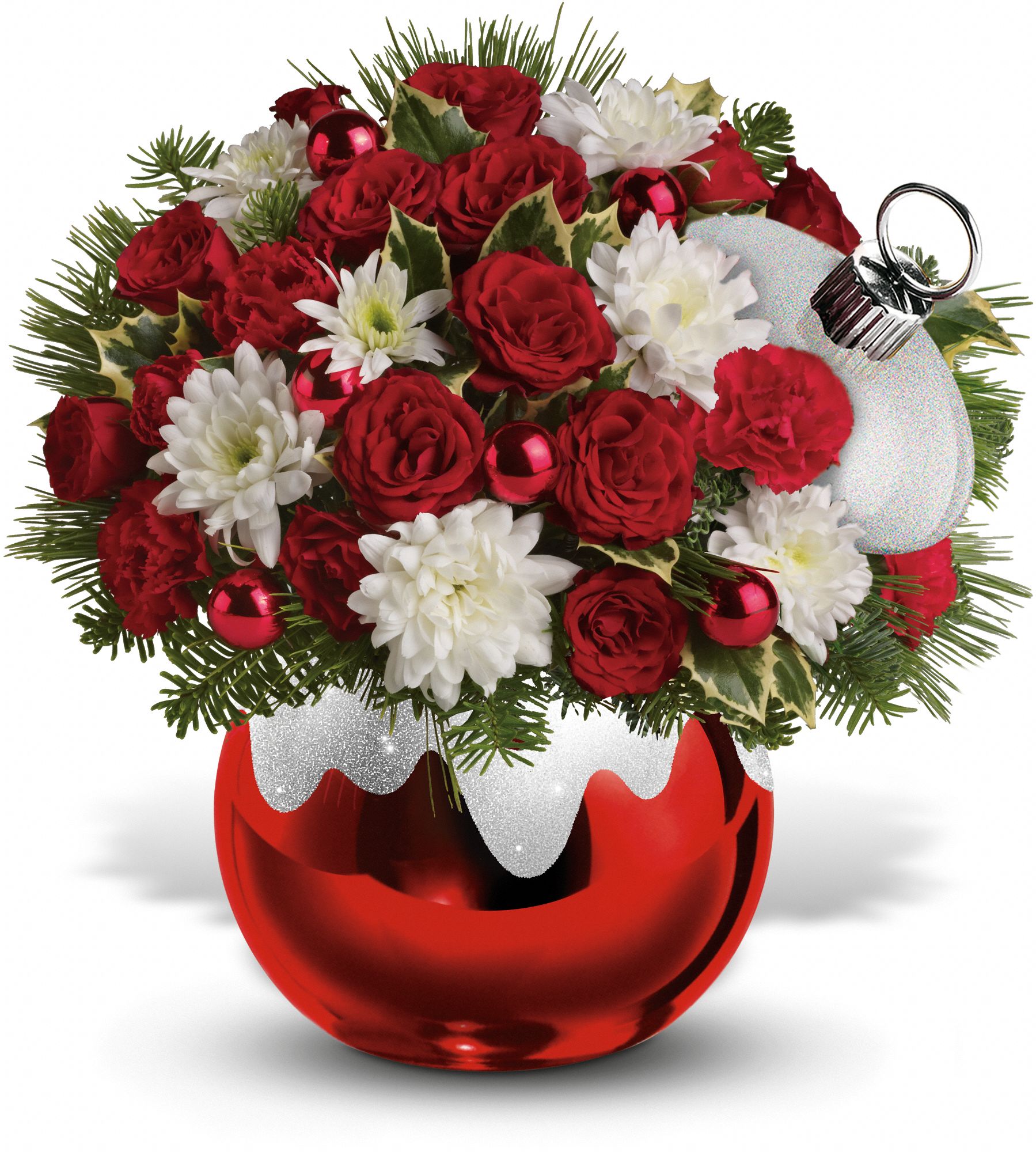 Celebrations by Radko Glitter & Shine Ornament Flowers