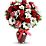 Hugs and Kisses Bouquet with Red Roses Flowers